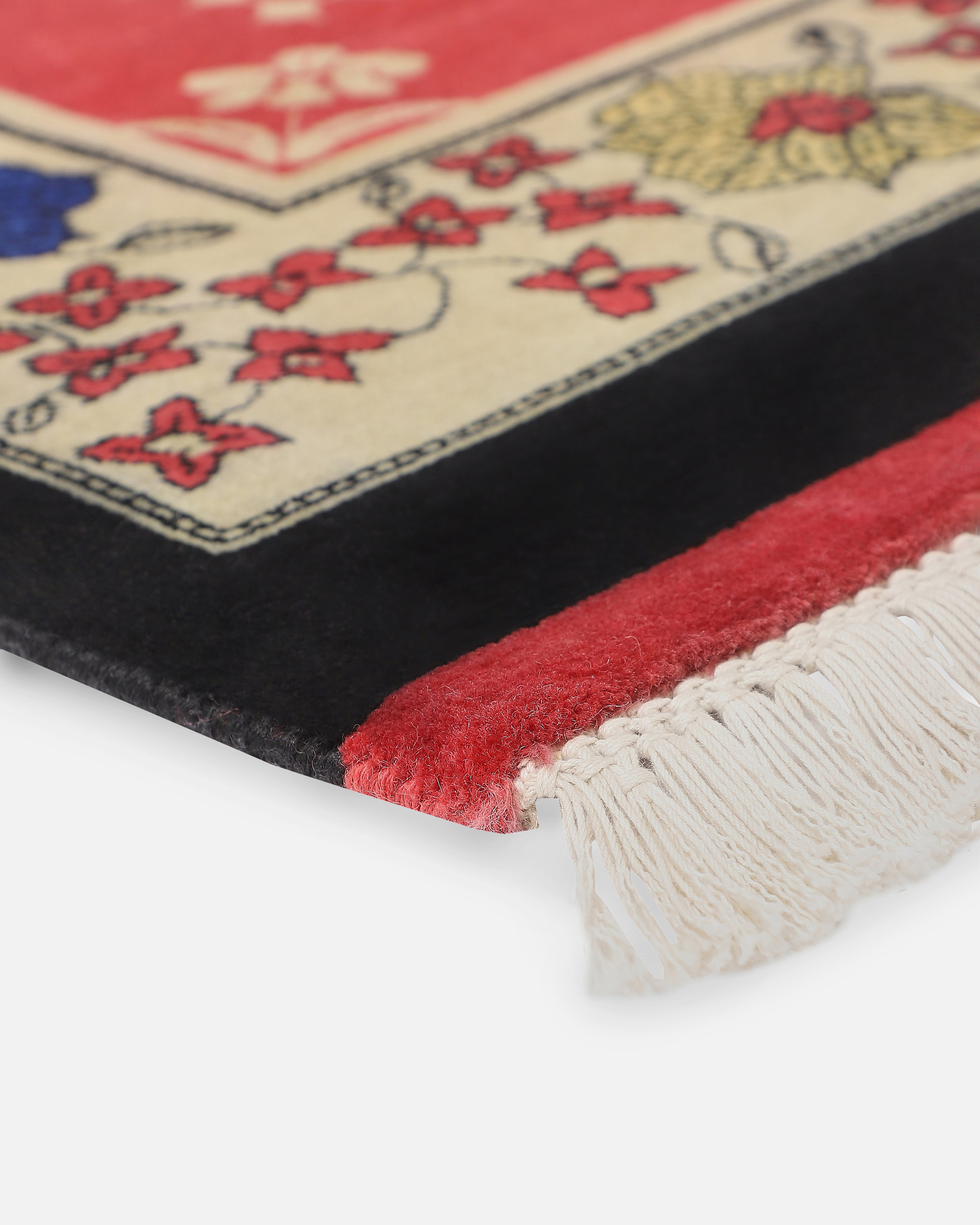 Posy Bhadohi Hand Knotted Cotton Wool Rug