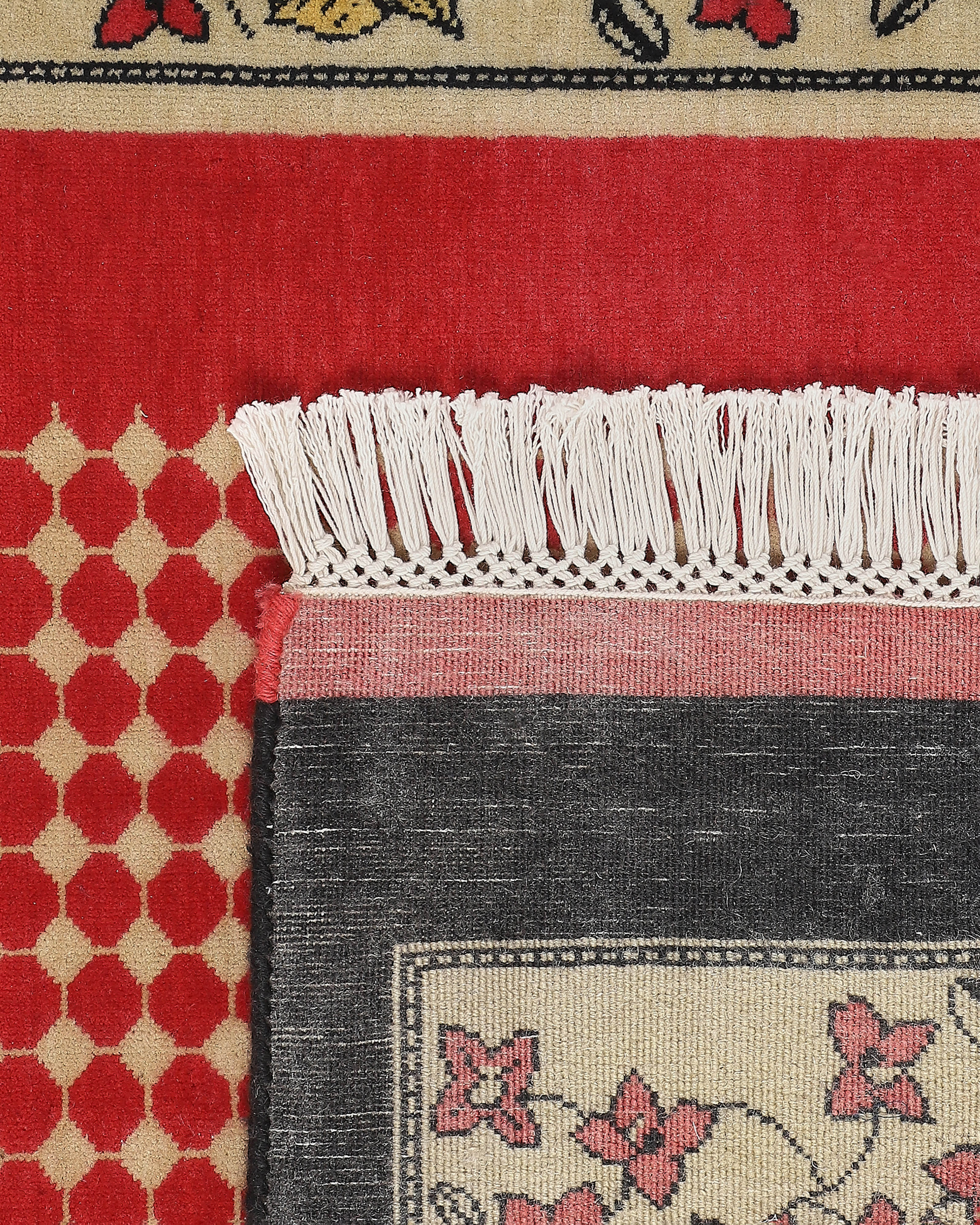 Posy Bhadohi Hand Knotted Cotton Wool Rug