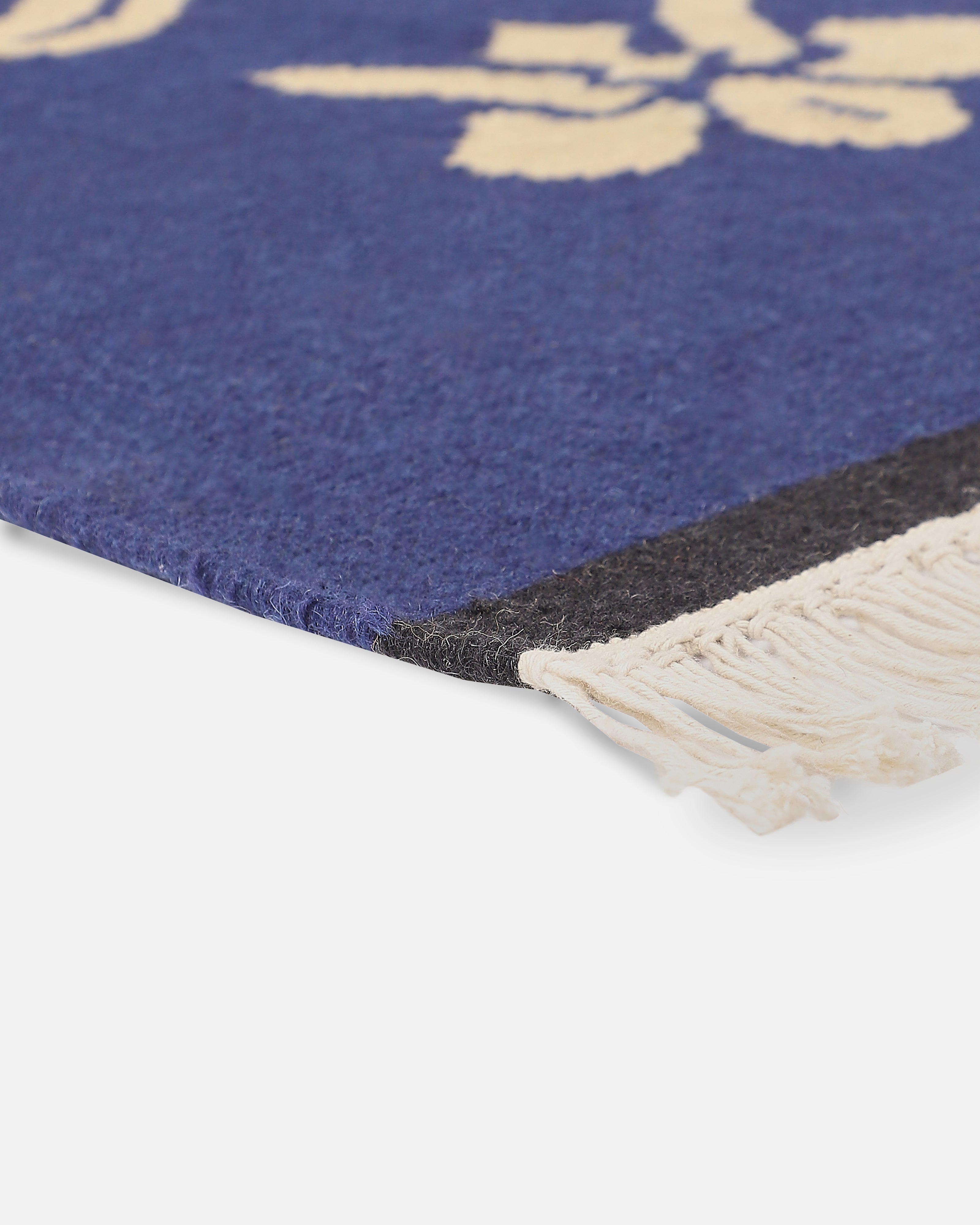 Orchids Bhadohi Panja Cotton Wool Rug