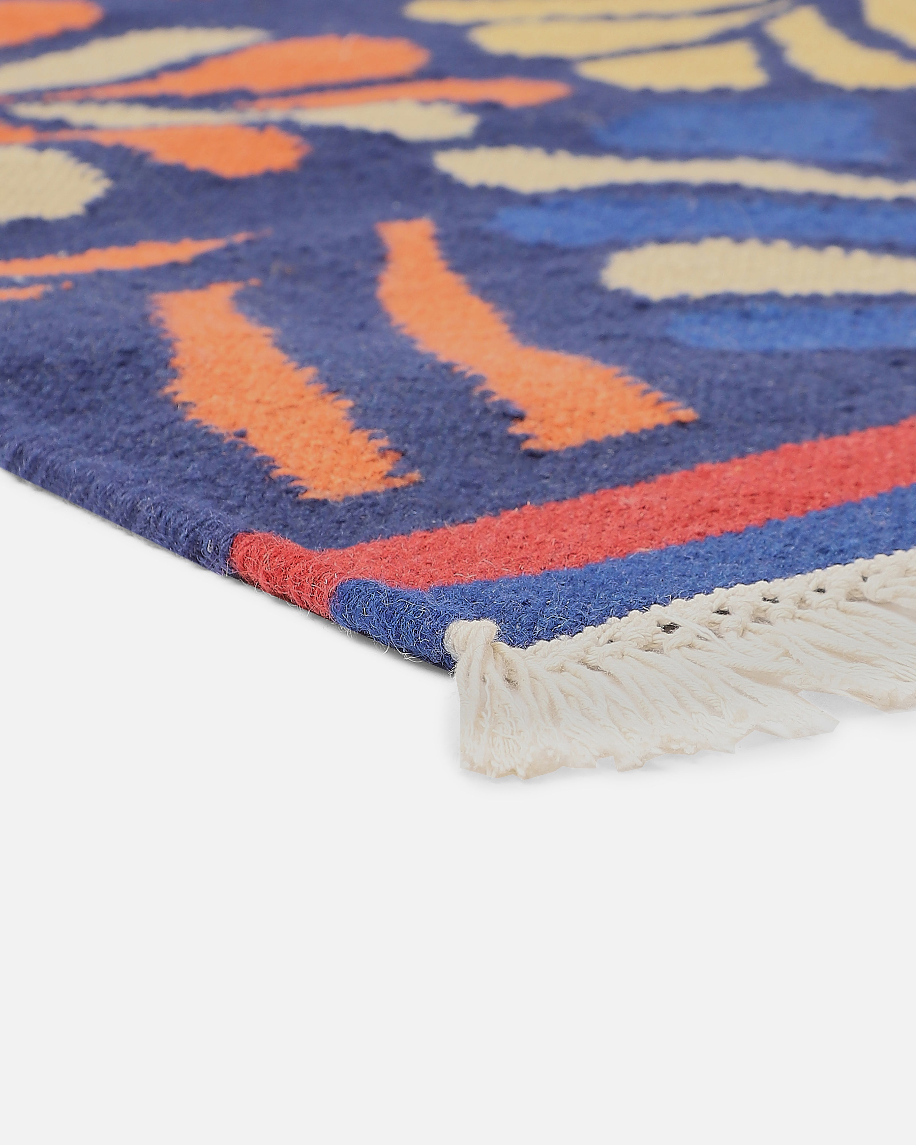 Shrub Bhadohi Panja Cotton Wool Rug