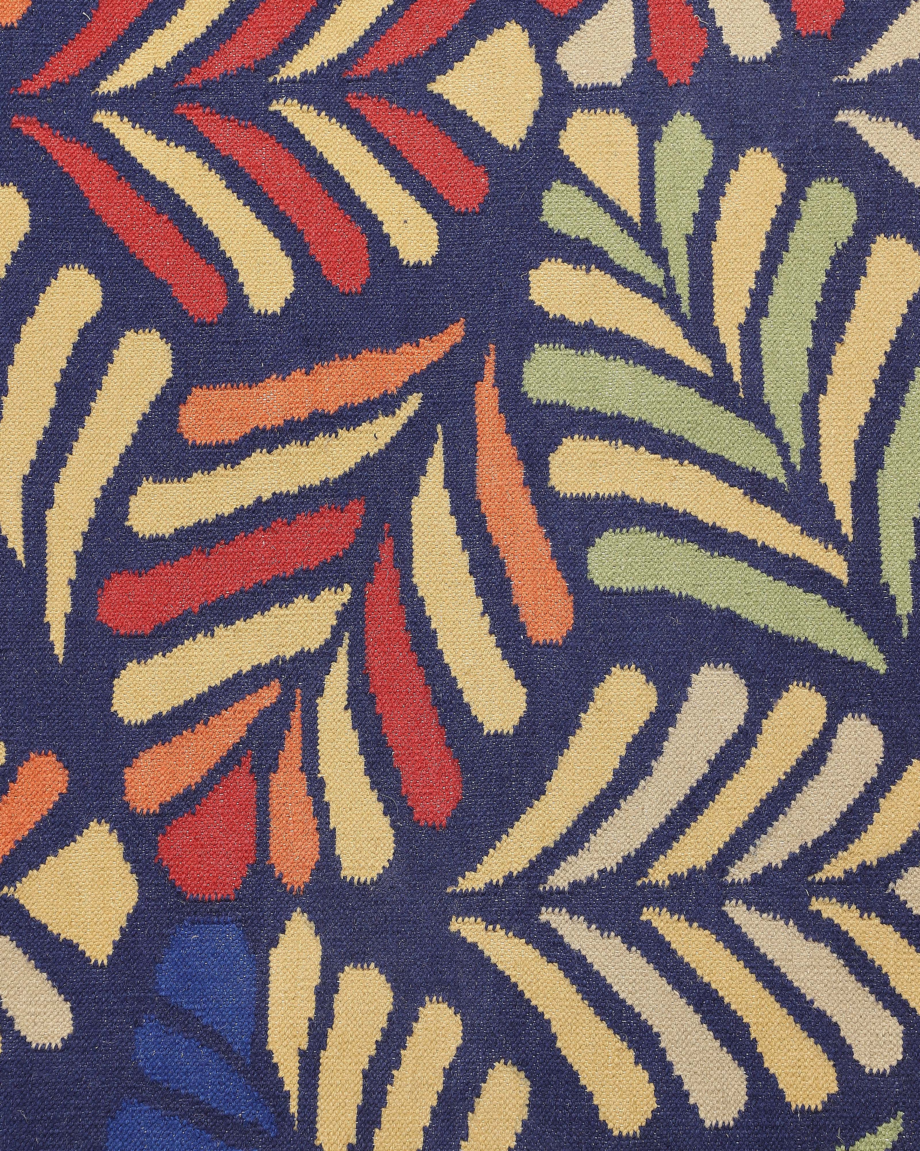 Shrub Bhadohi Panja Cotton Wool Rug