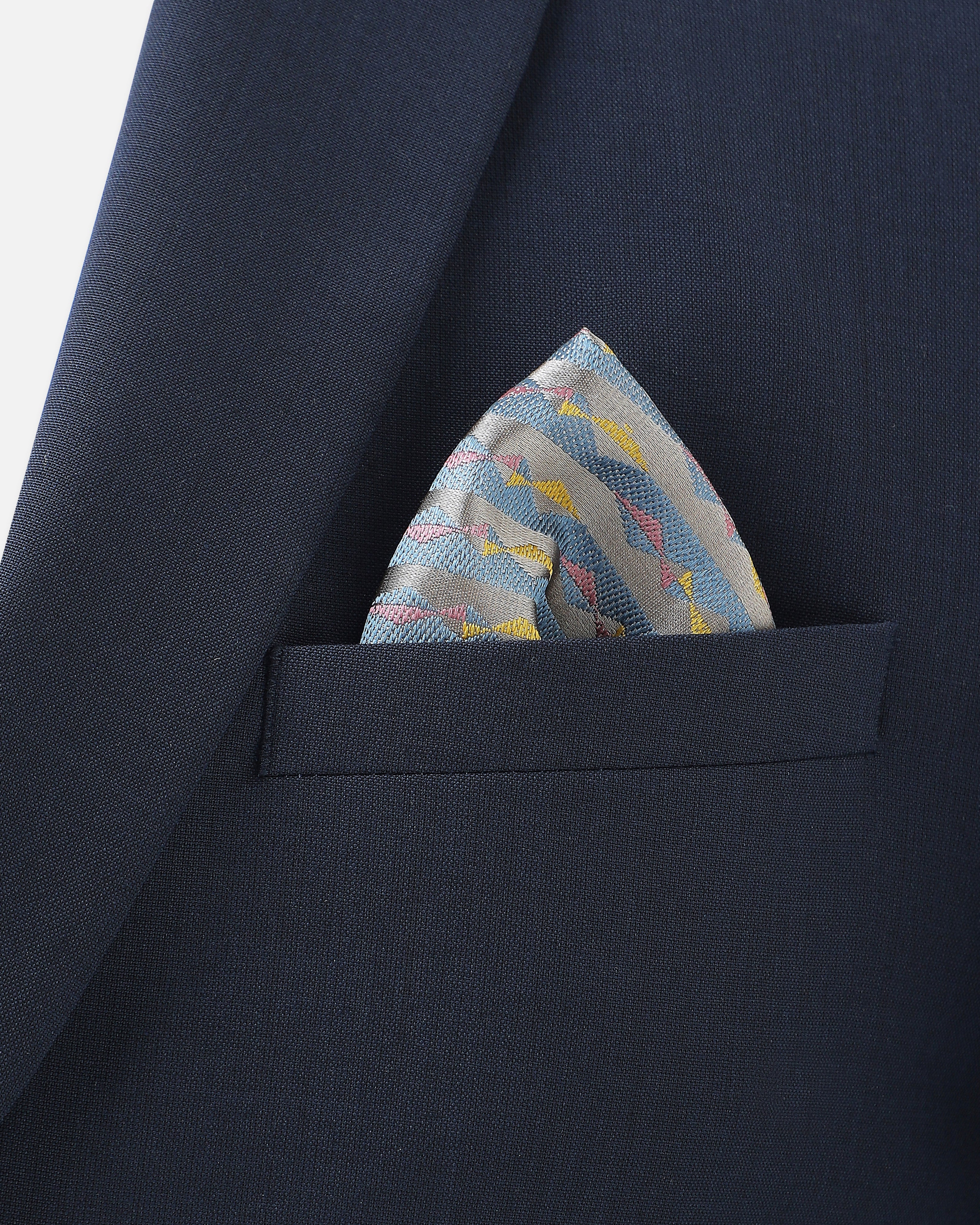 Kite Banarasi Tanchoi Silk Pocket Square