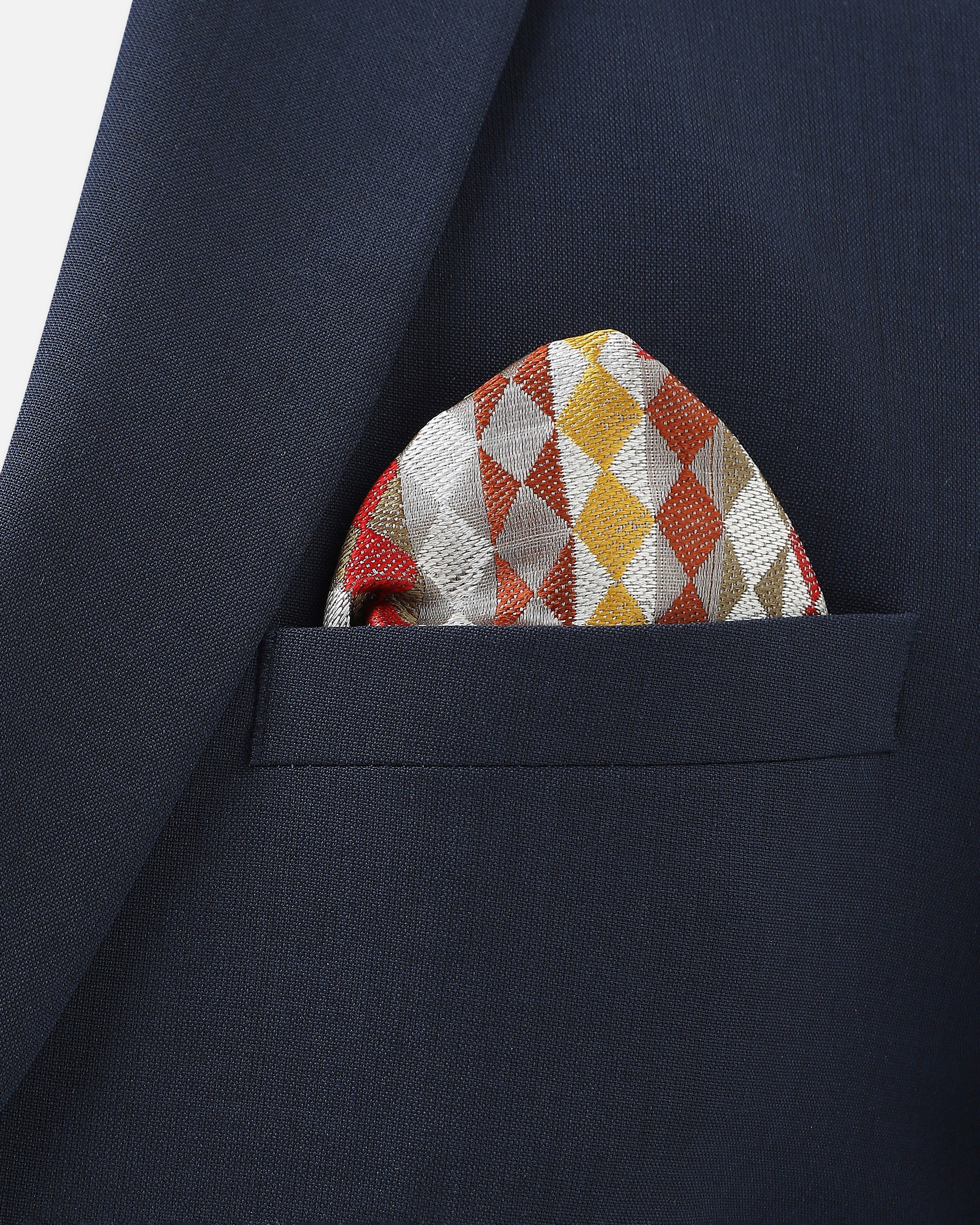 Paara Banarasi Tanchoi Silk Pocket Square