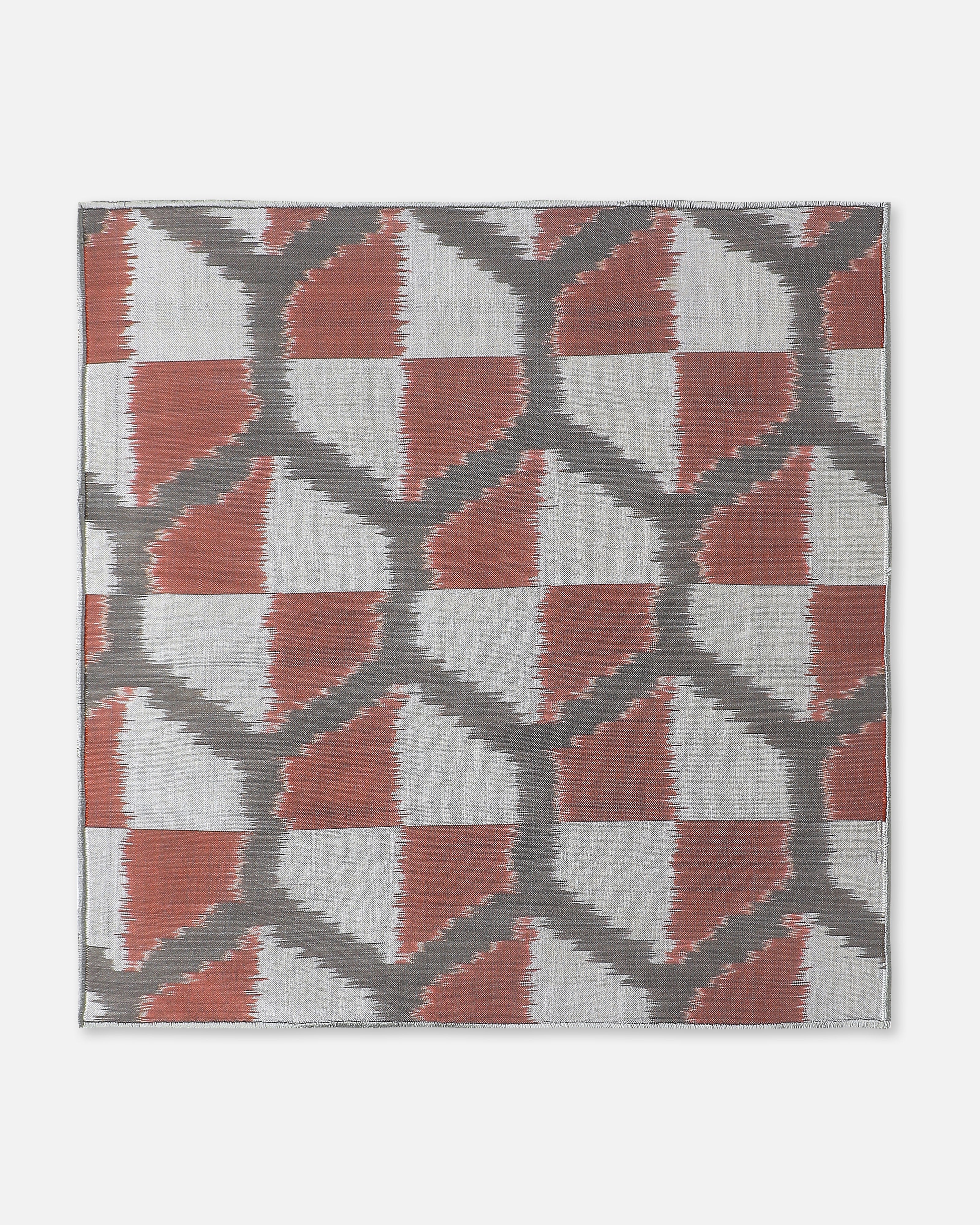 Maze Pochampally Weft Ikat Cotton Silk Pocket Square