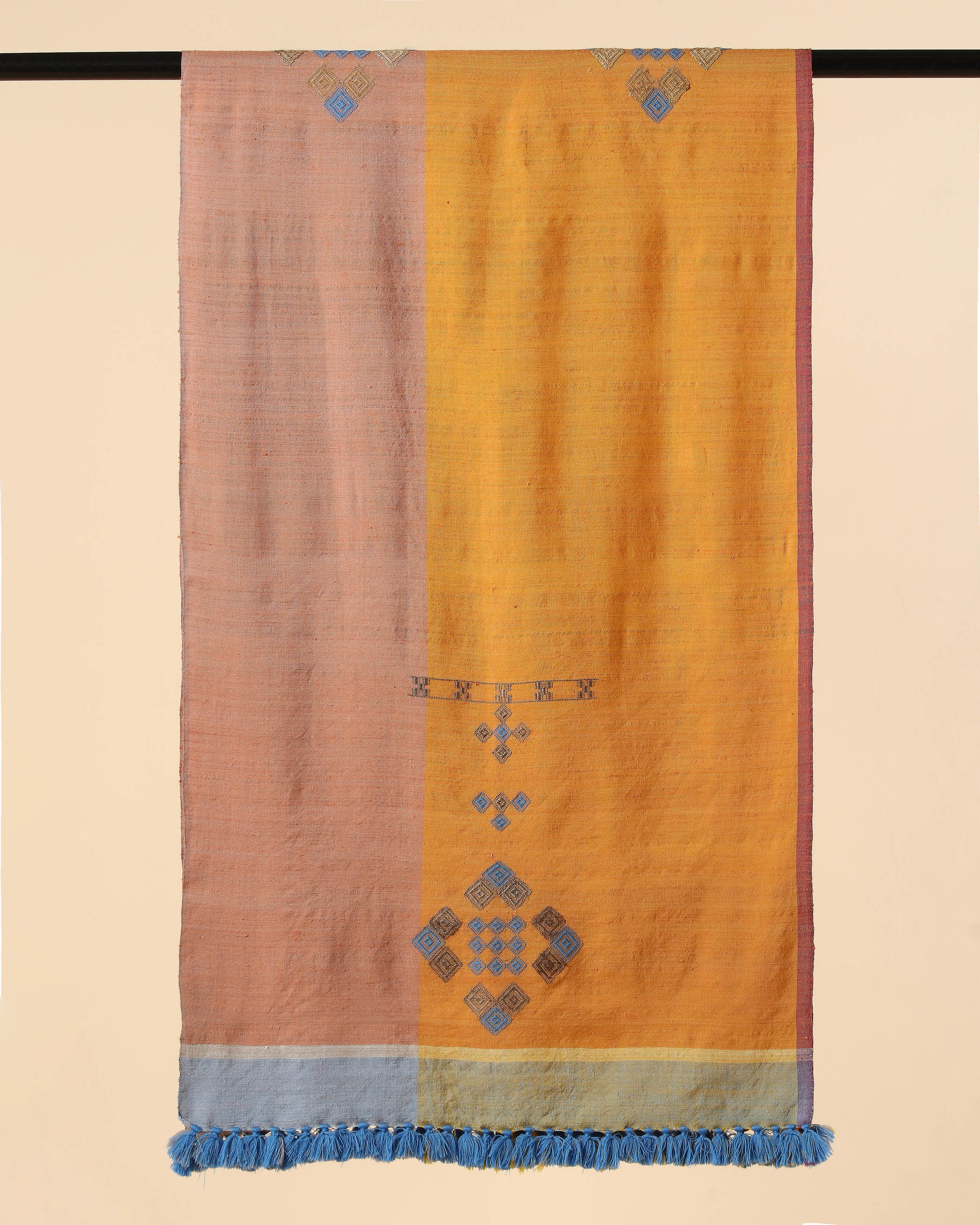 Romie Bhujodi Extra Weft Wool Silk Stole