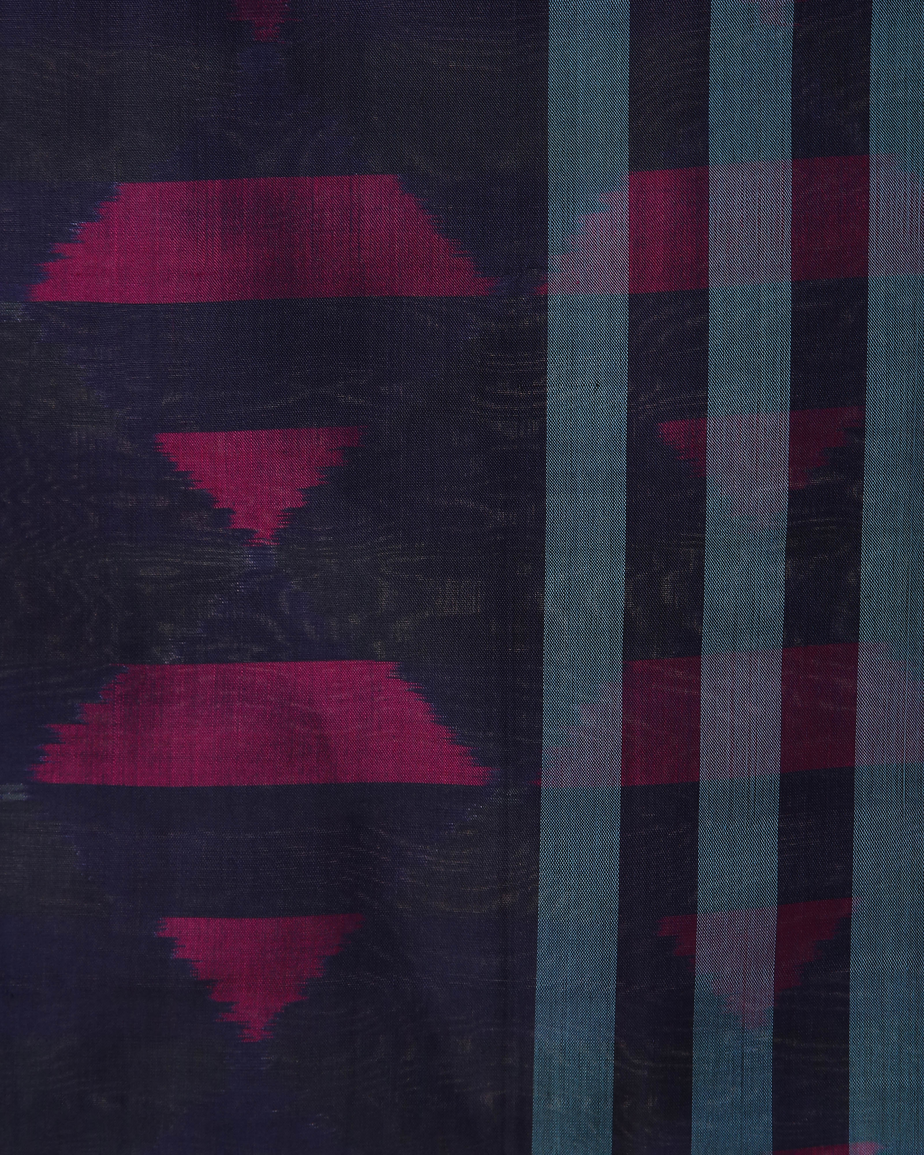 Bob Pochampally Weft Ikat Cotton Silk Stole
