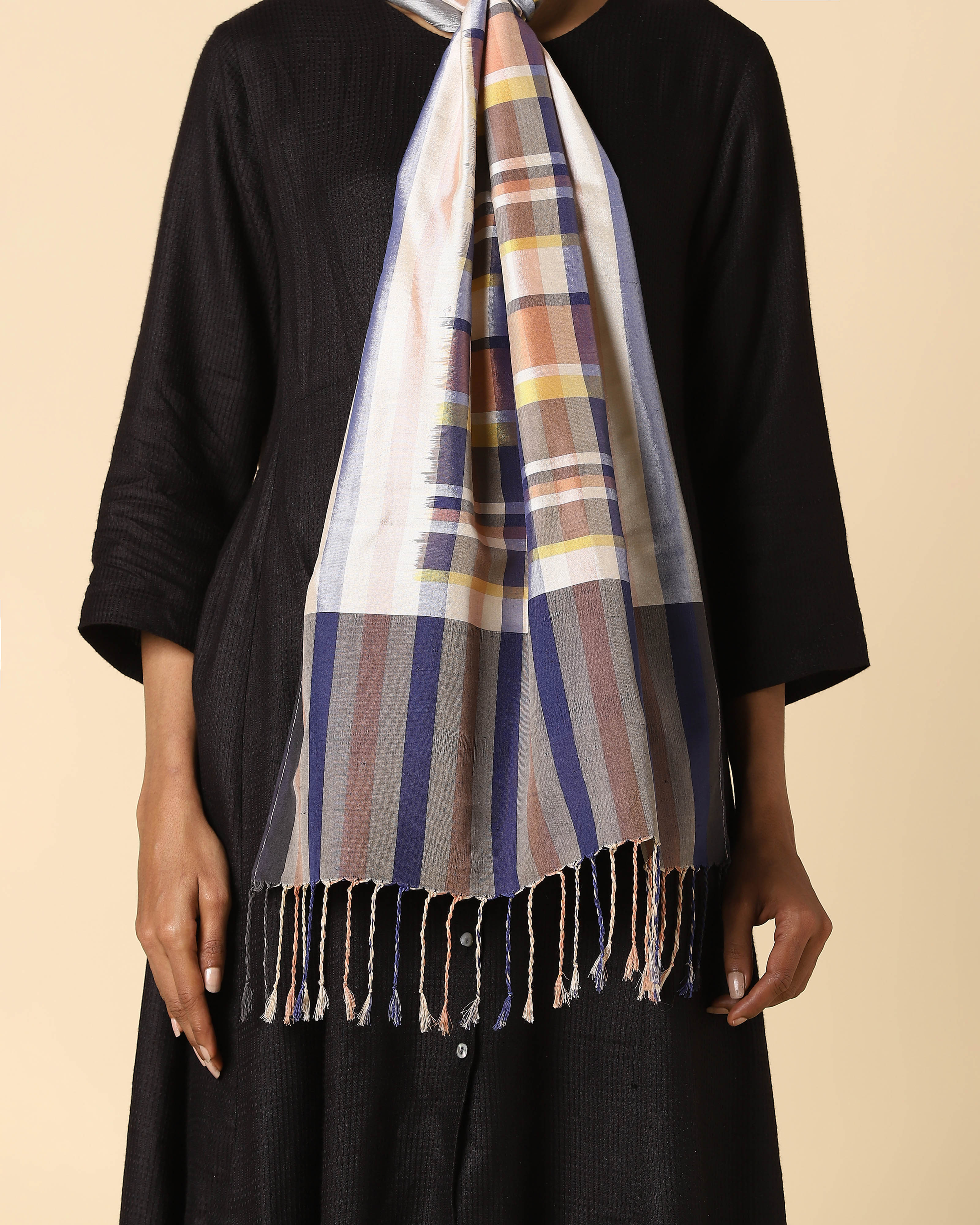Cody Pochampally Weft Ikat Cotton Silk Stole