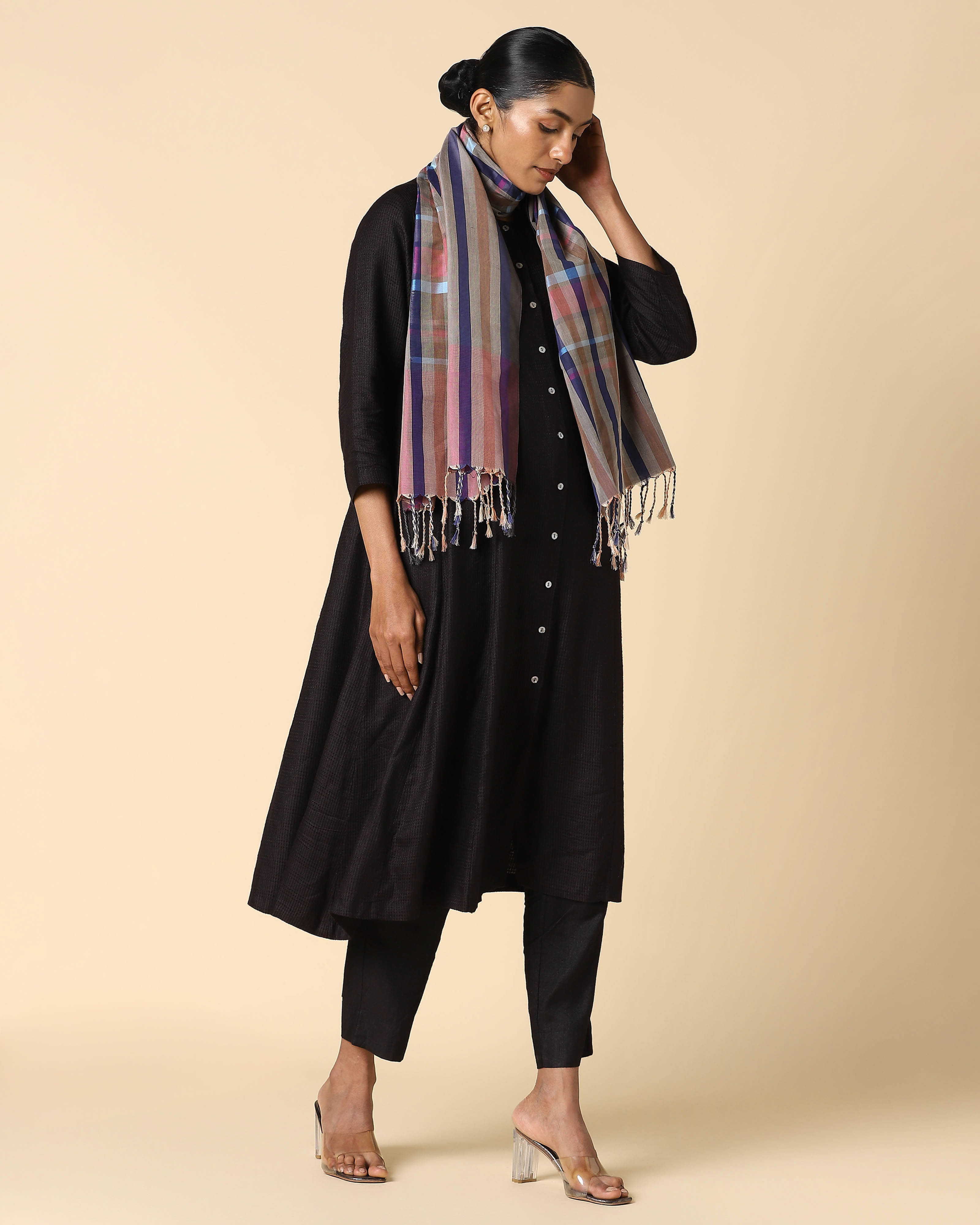 Cody Pochampally Weft Ikat Cotton Silk Stole