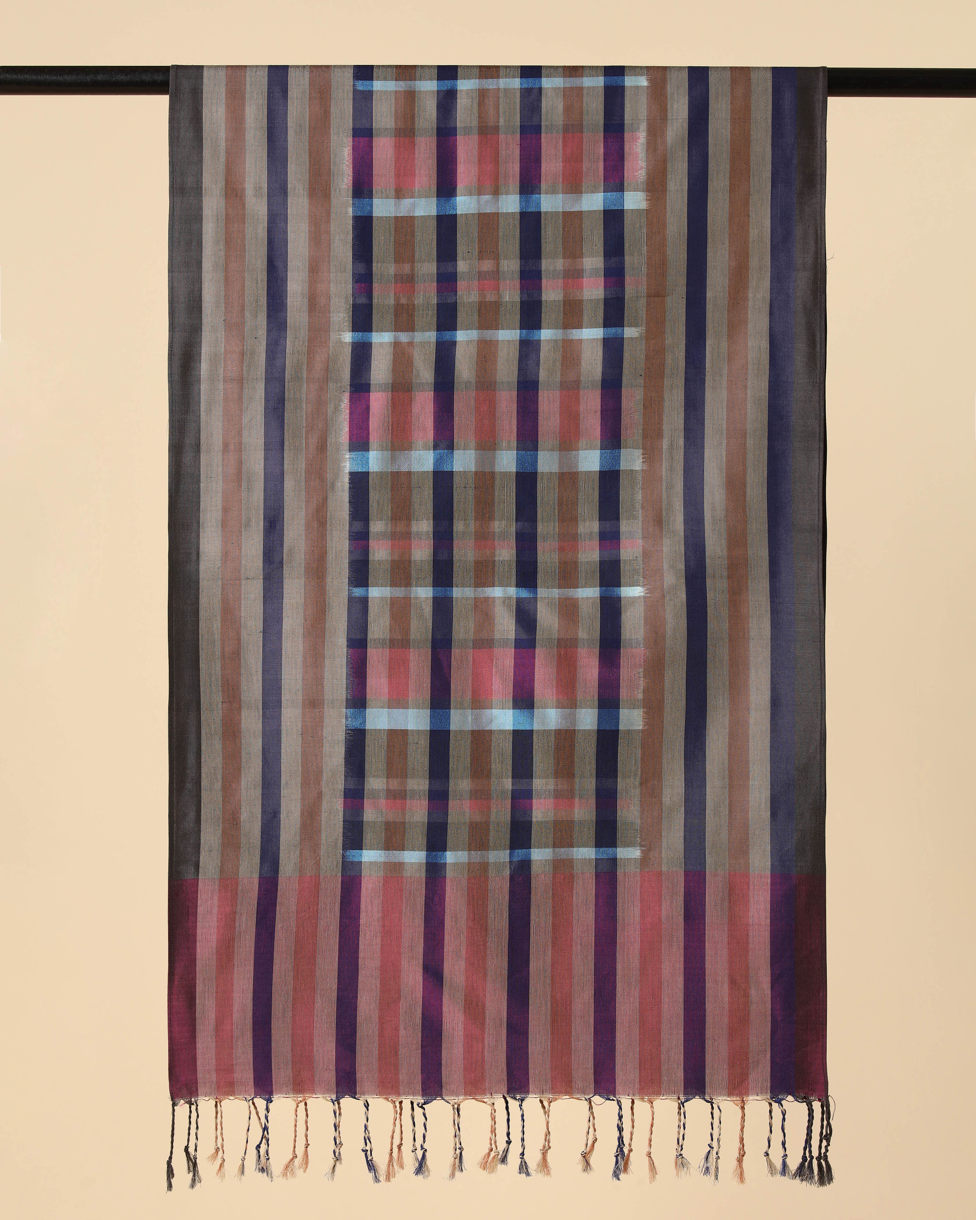 Cody Pochampally Weft Ikat Cotton Silk Stole