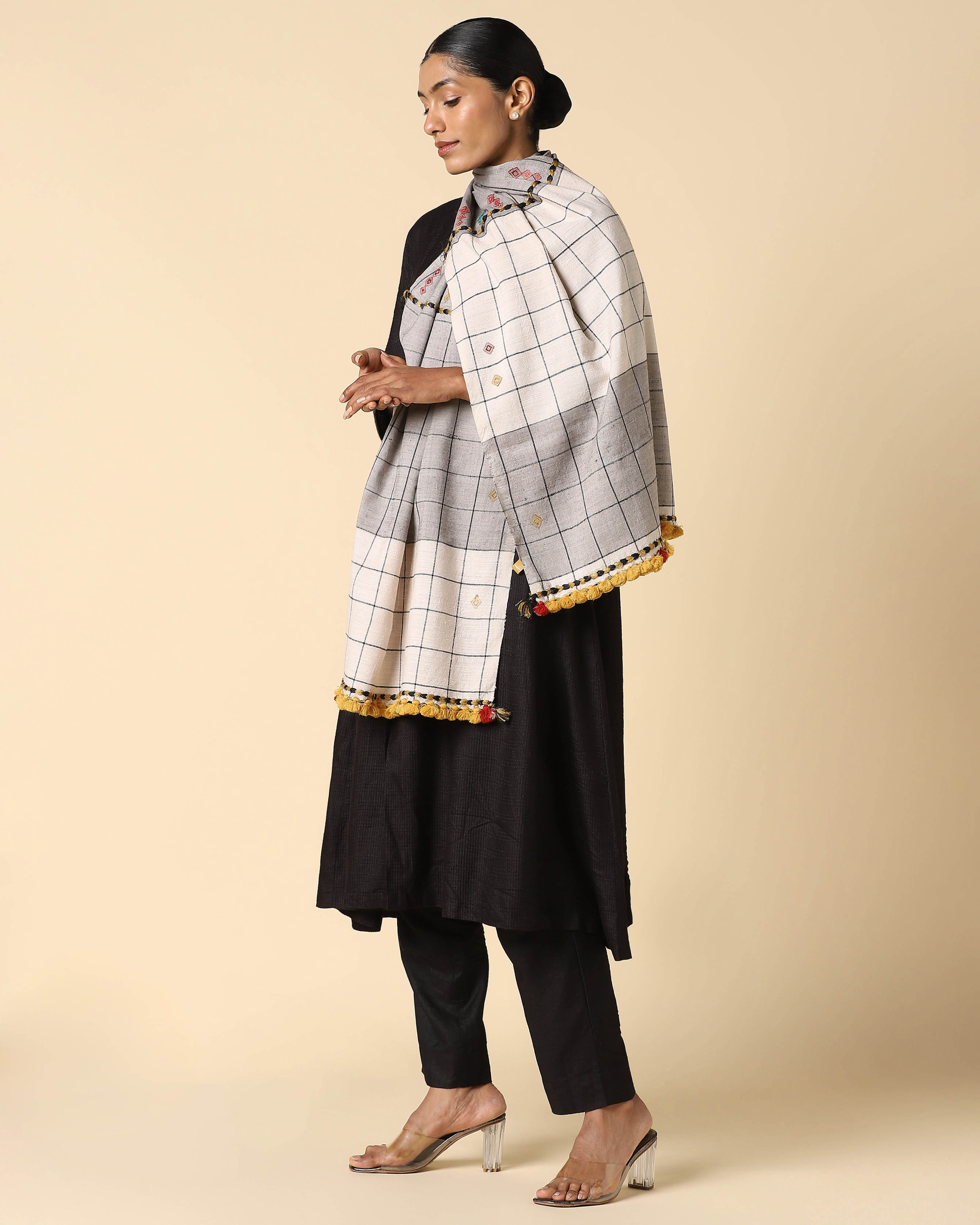 Pia Bhujodi Extra Weft Wool Silk Stole