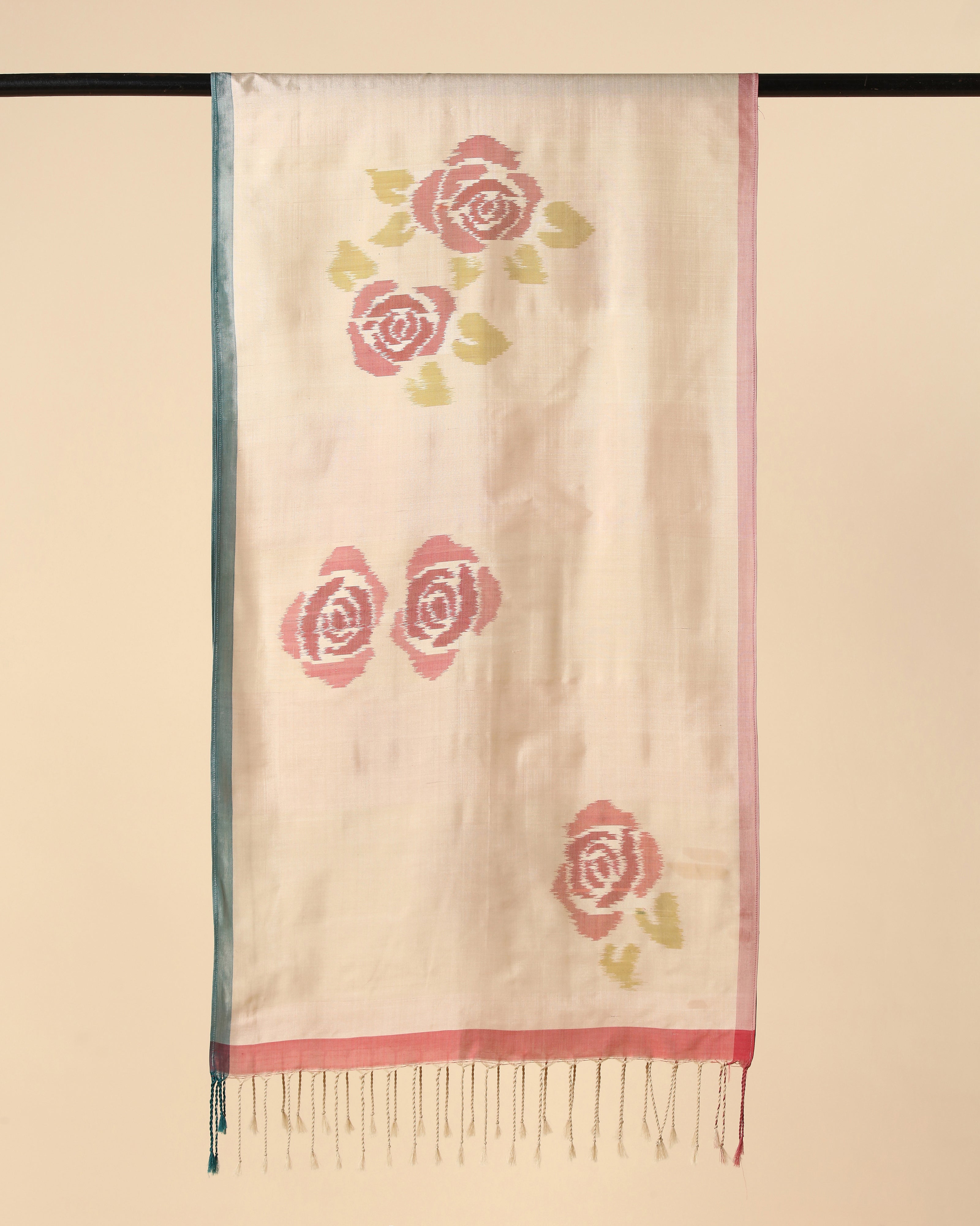 Blossom Pochampally Weft Ikat Cotton Silk Stole