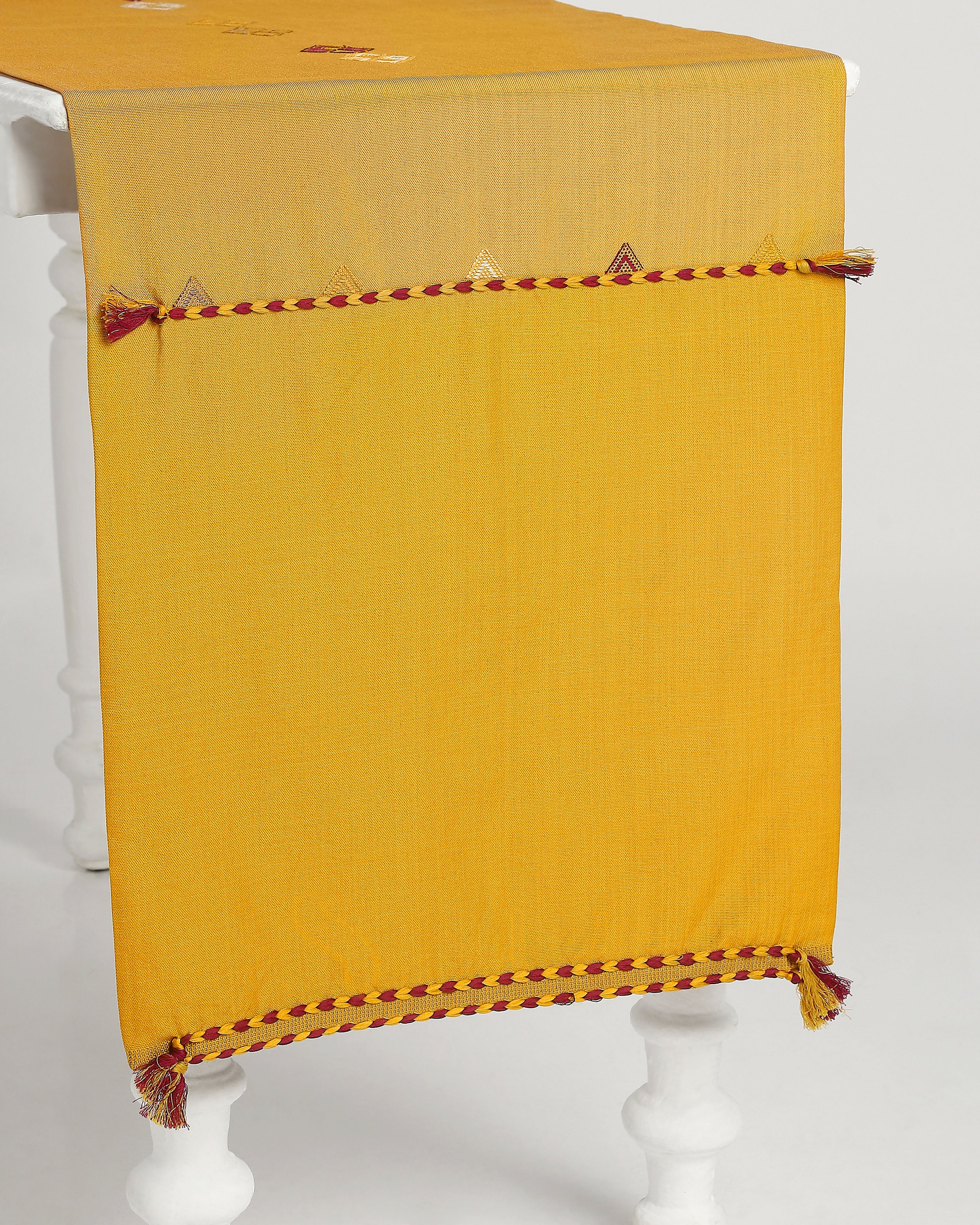 Mona Bhujodi Extra Weft Cotton Table Runner