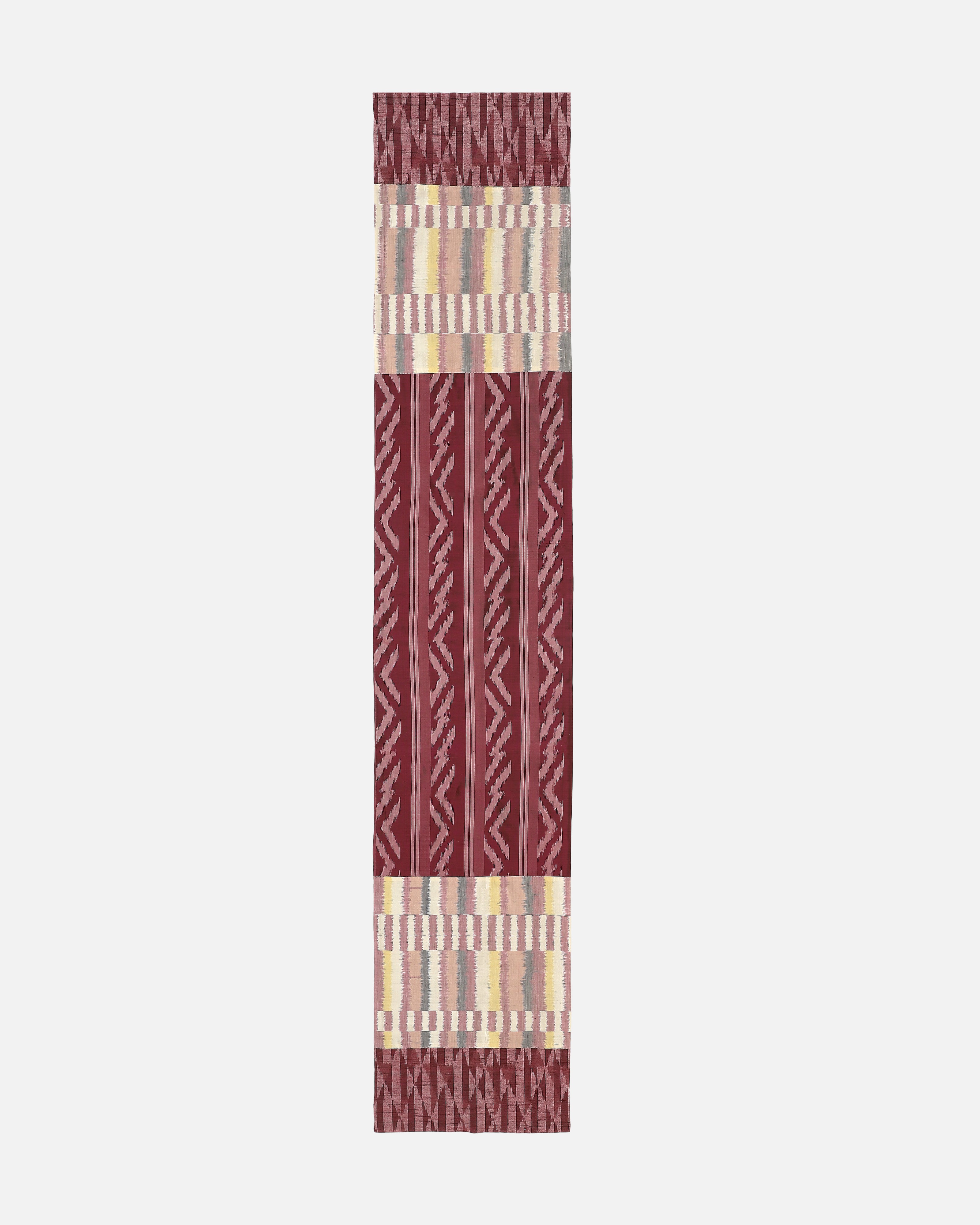 Lucas Pochampally Warp Ikat Silk Table Runner