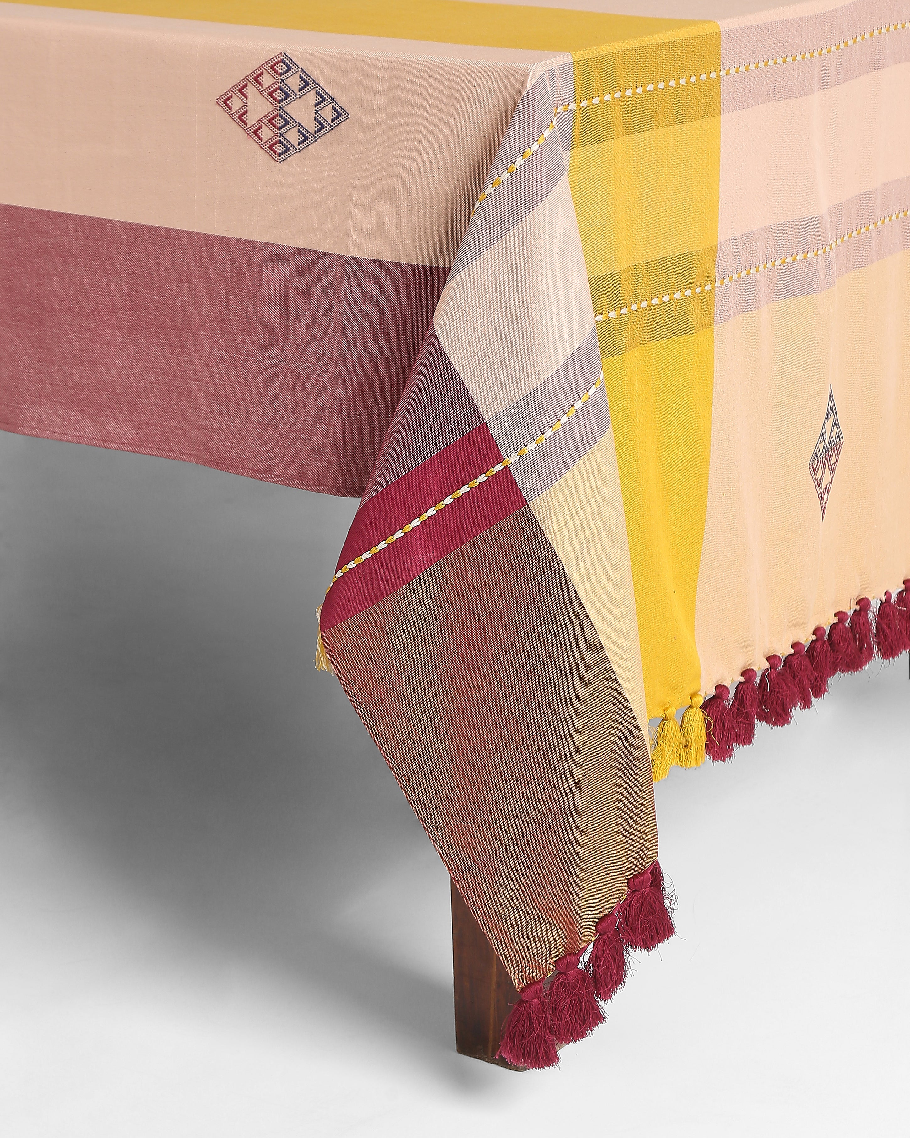 Monika Bhujodi Extra Weft Cotton Table Cover