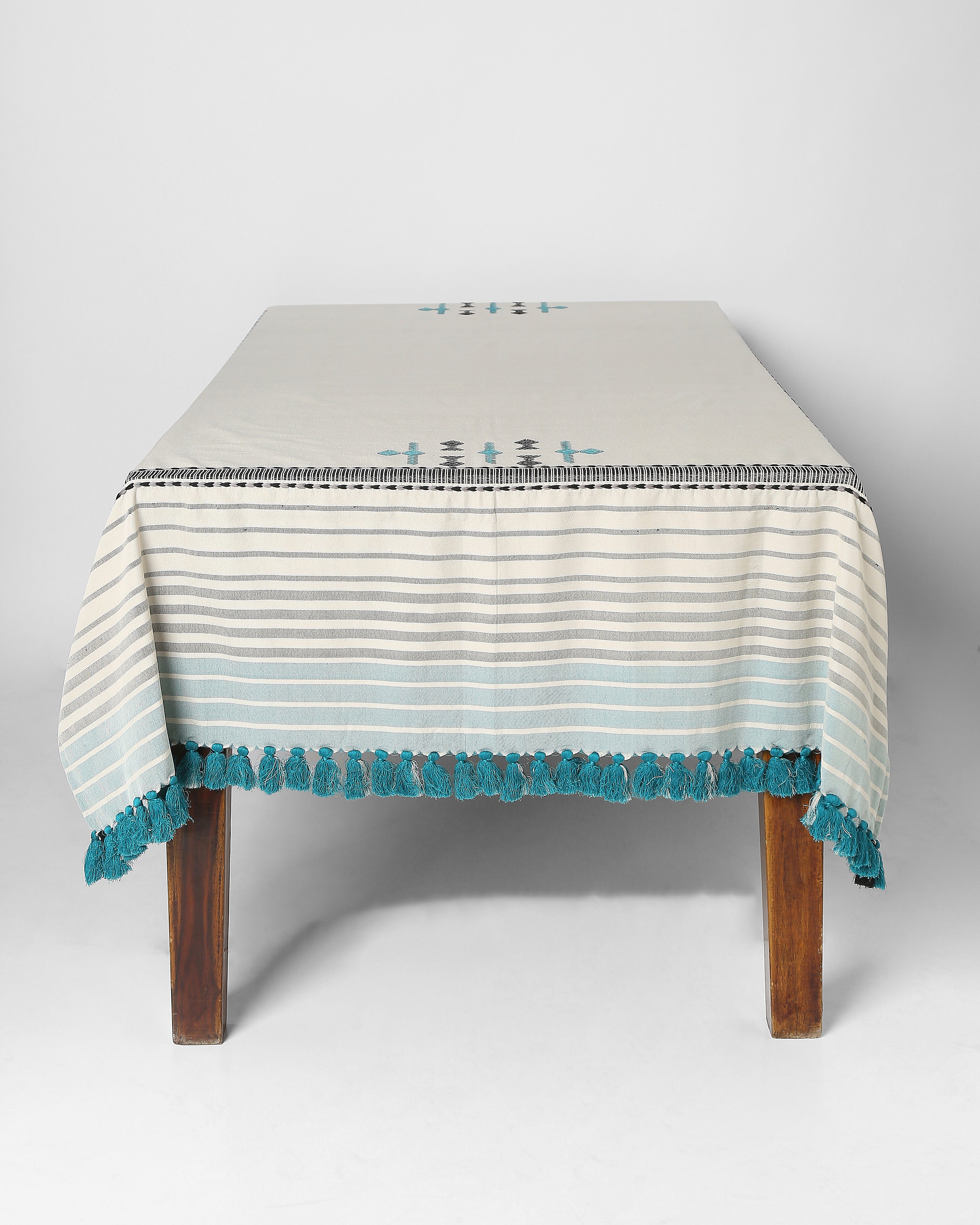 Teera Bhujodi Extra Weft Cotton Table Cover