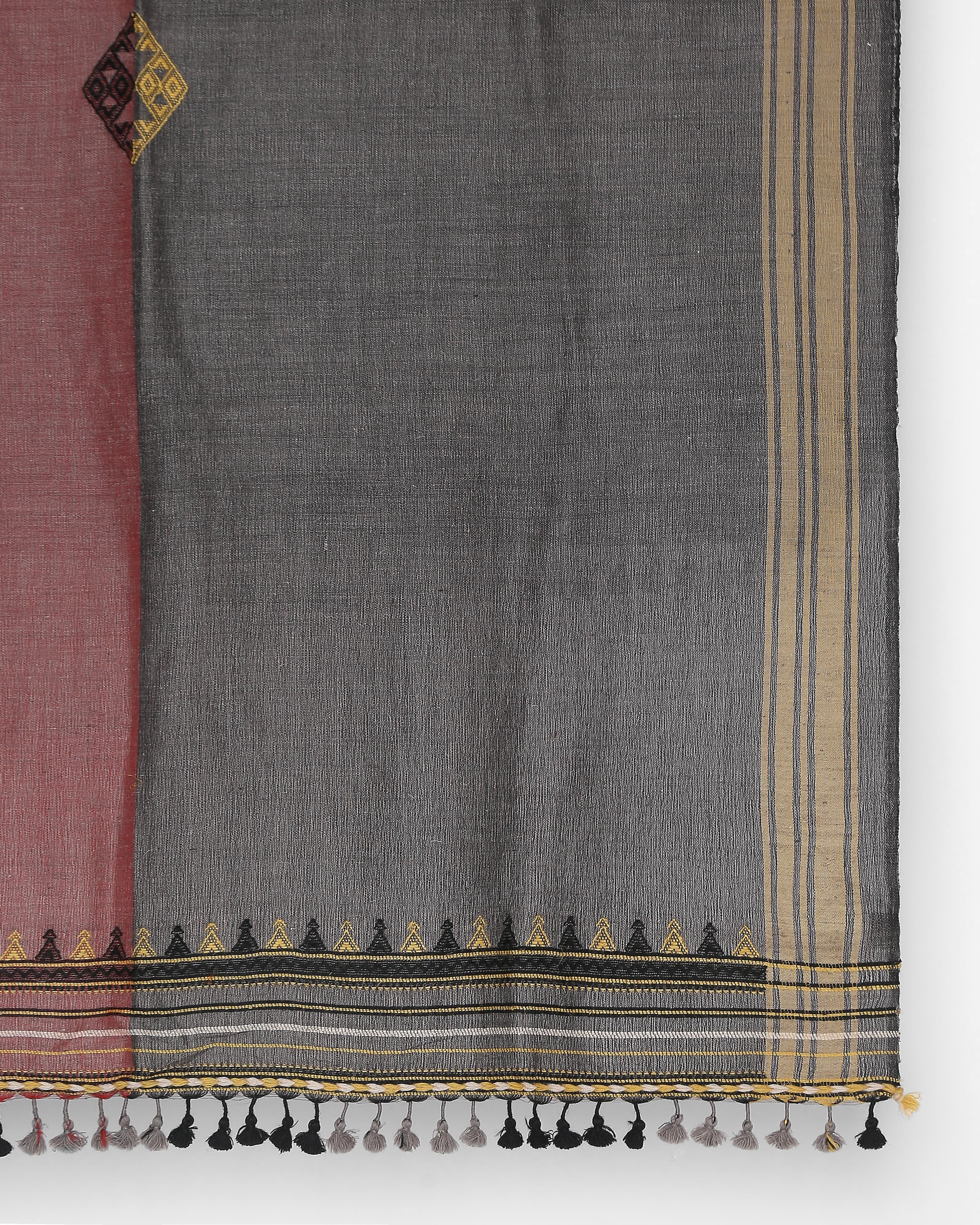 Sherein Bhujodi Extra Weft Woolen Throw