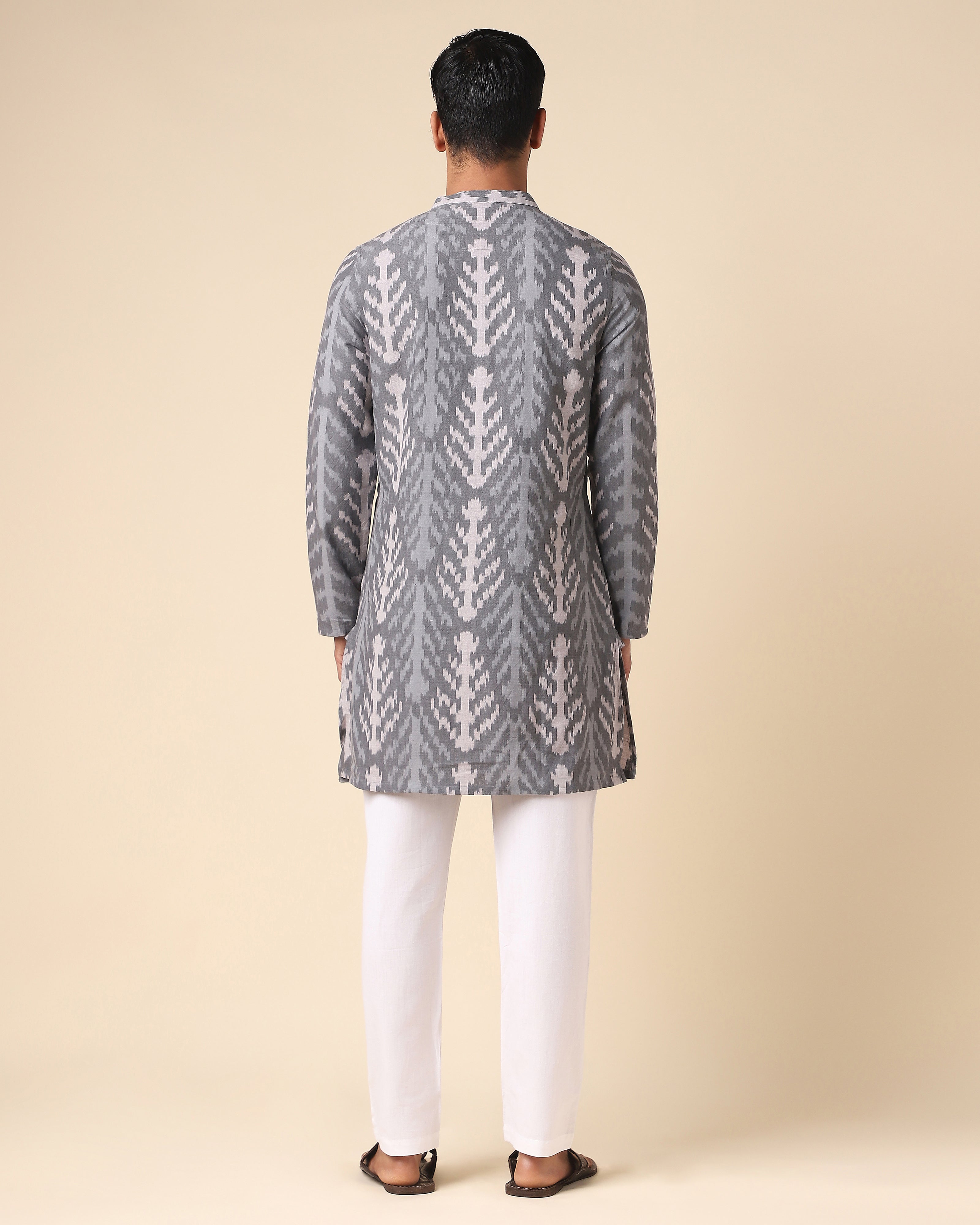Aarush Pochampally Warp Ikat Cotton Men's Kurta