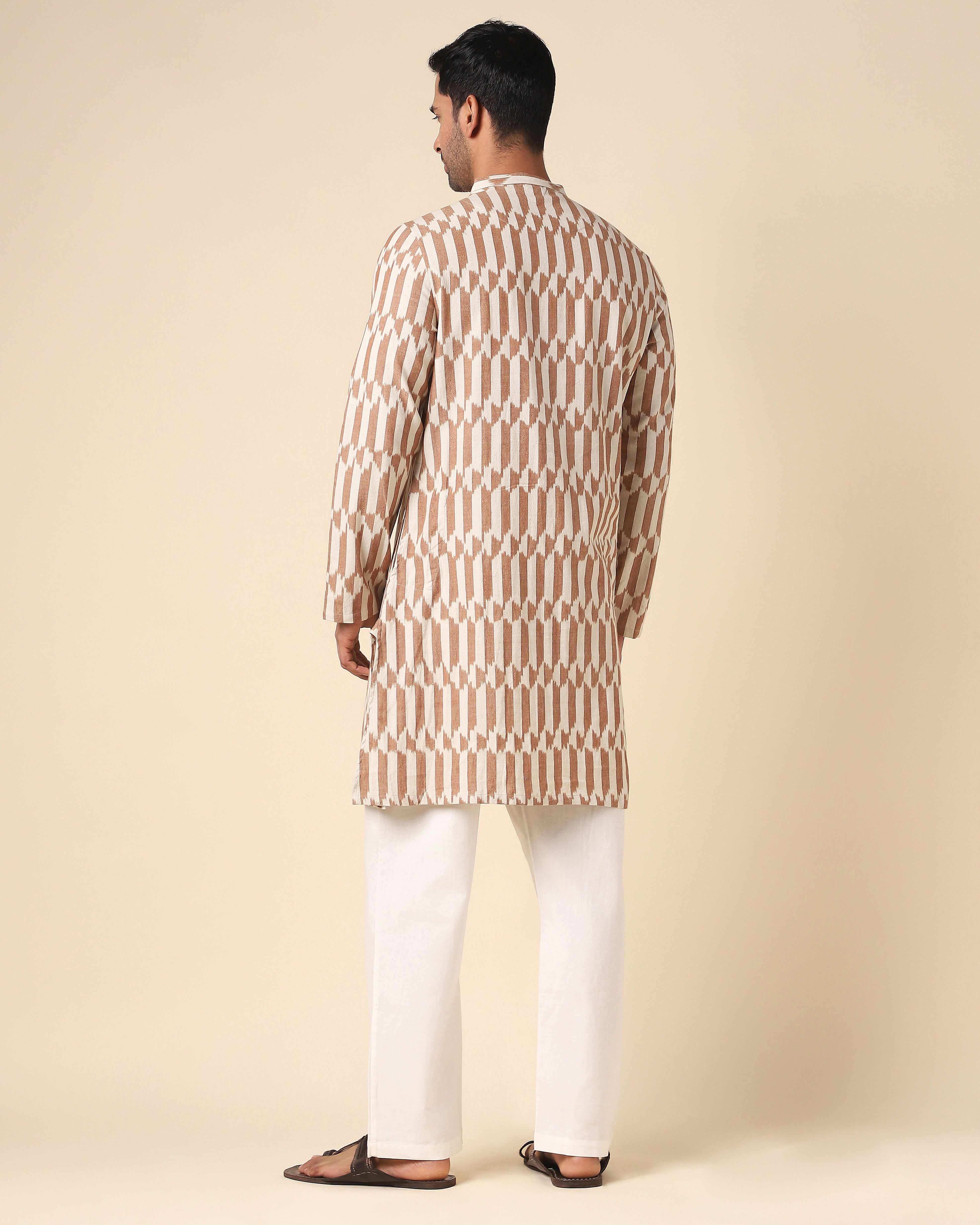 Arfaz Pochampally Warp Ikat Cotton Men's Kurta