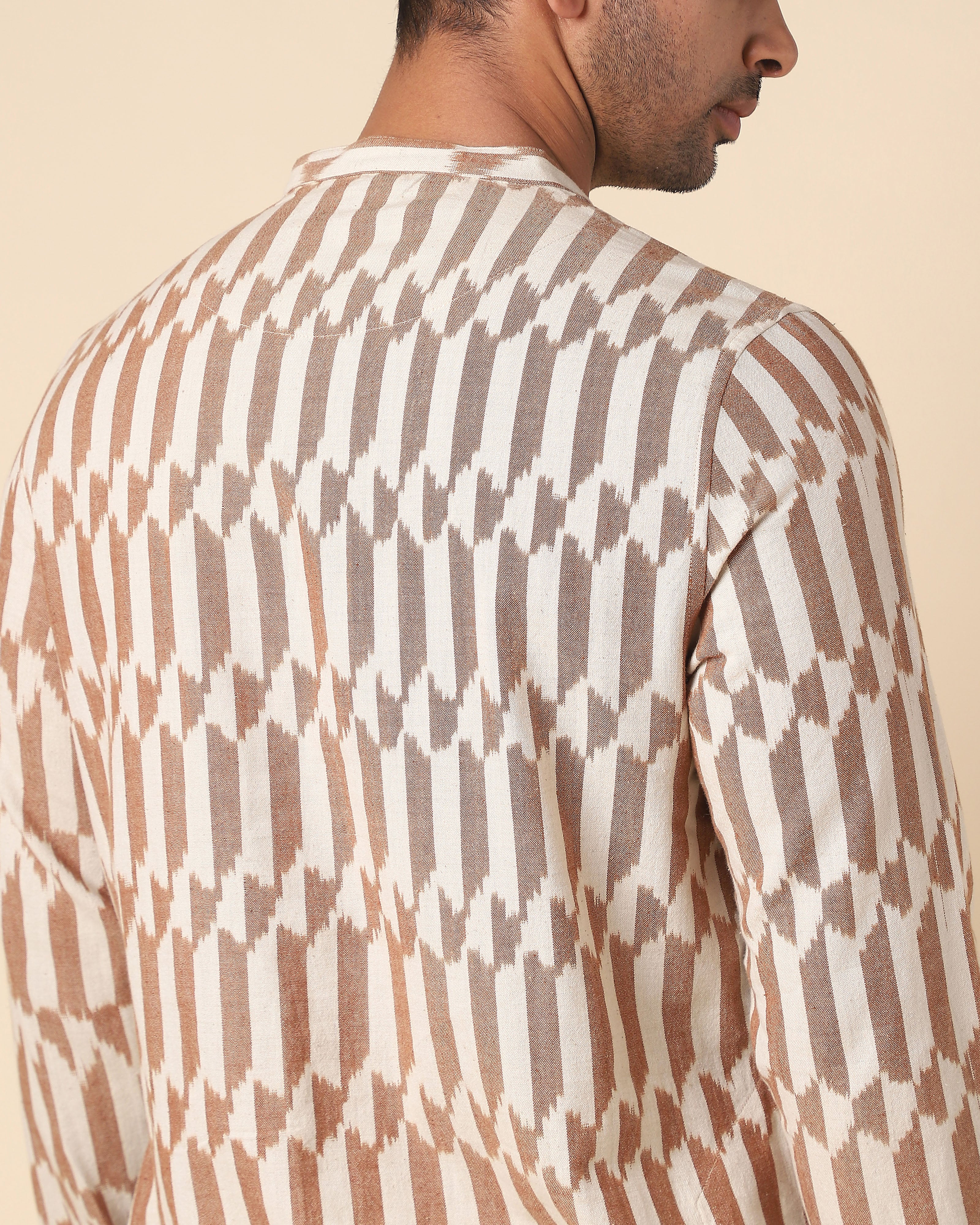 Arfaz Pochampally Warp Ikat Cotton Men's Kurta