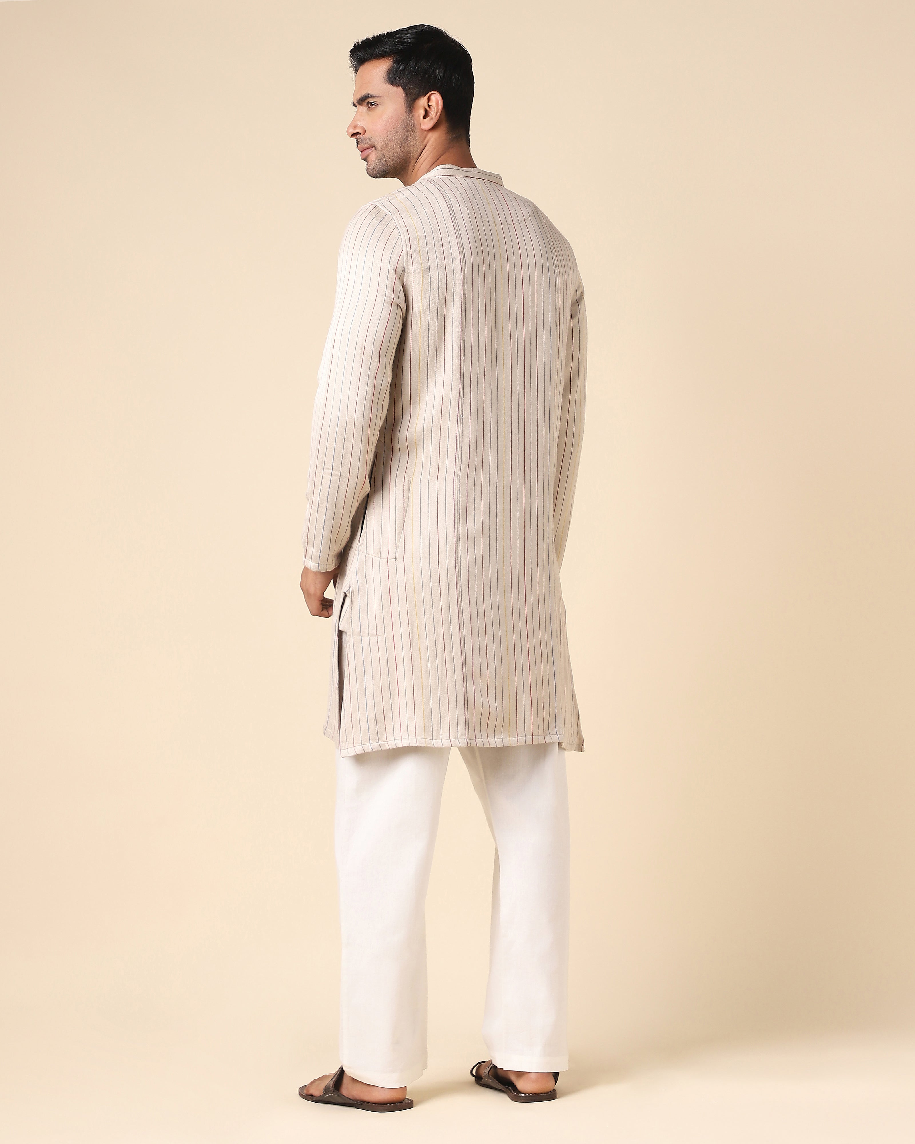 Jayant Bhujodi Mashru Viscose Cotton Men's Kurta