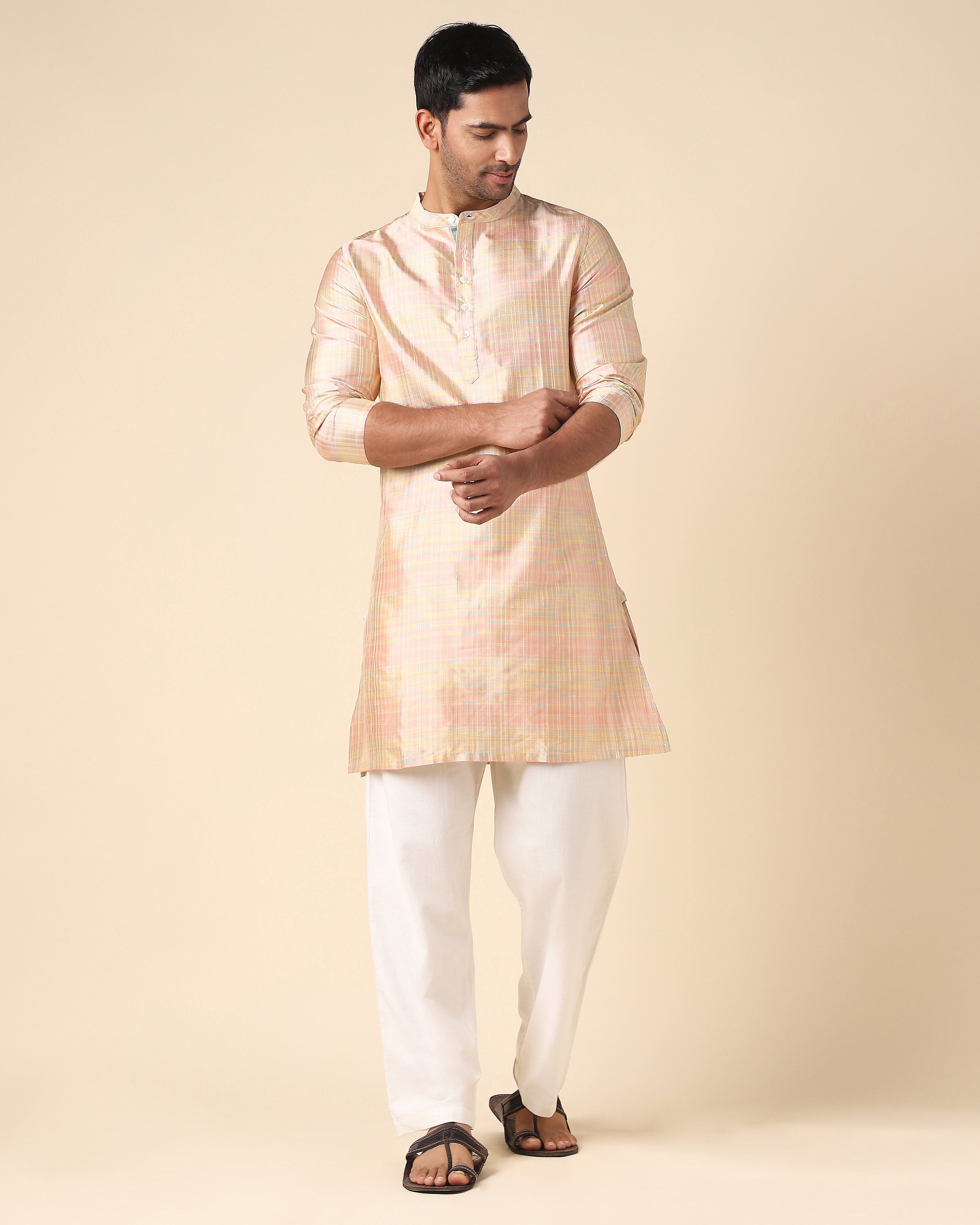 Patija Pochampally Double Ikat Silk Men's Kurta
