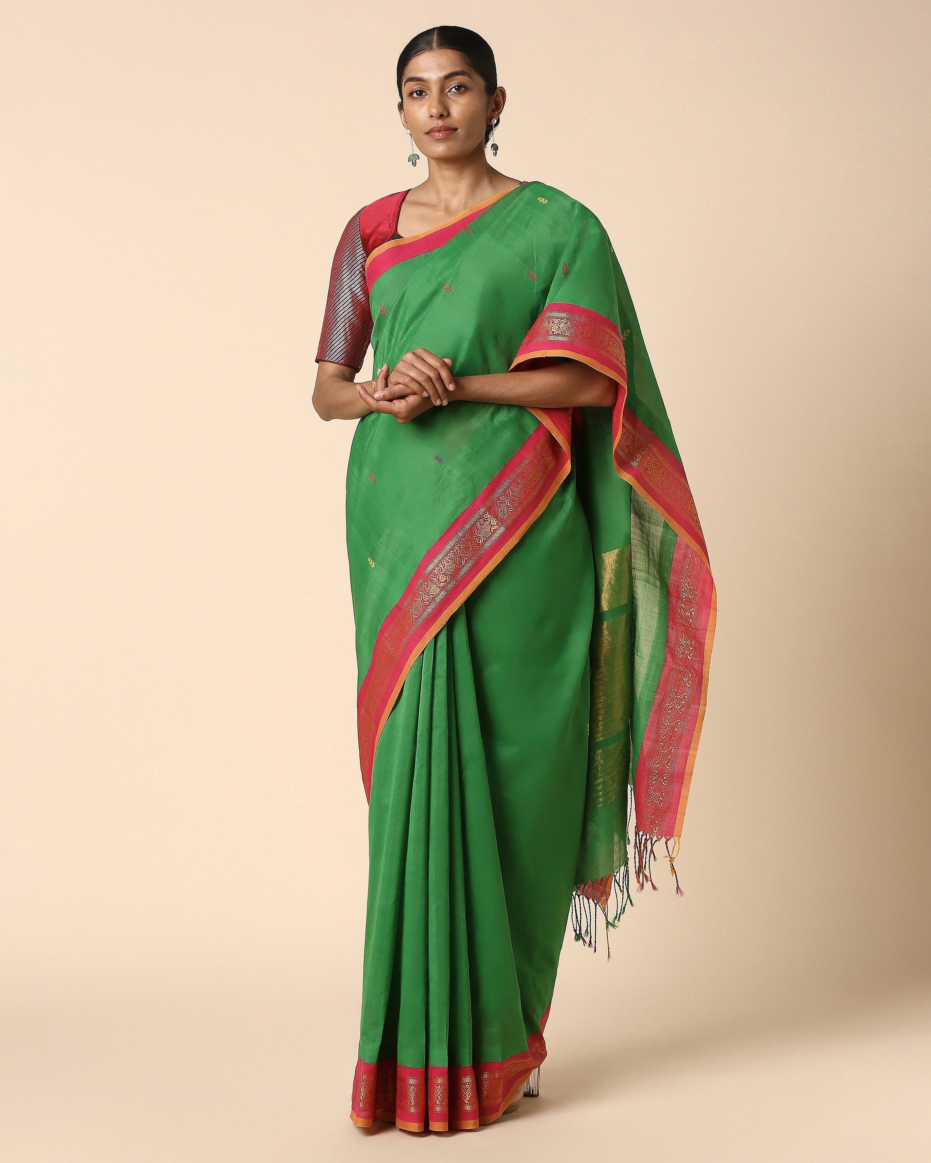 Yuvikaa Angara Jala Cotton Saree
