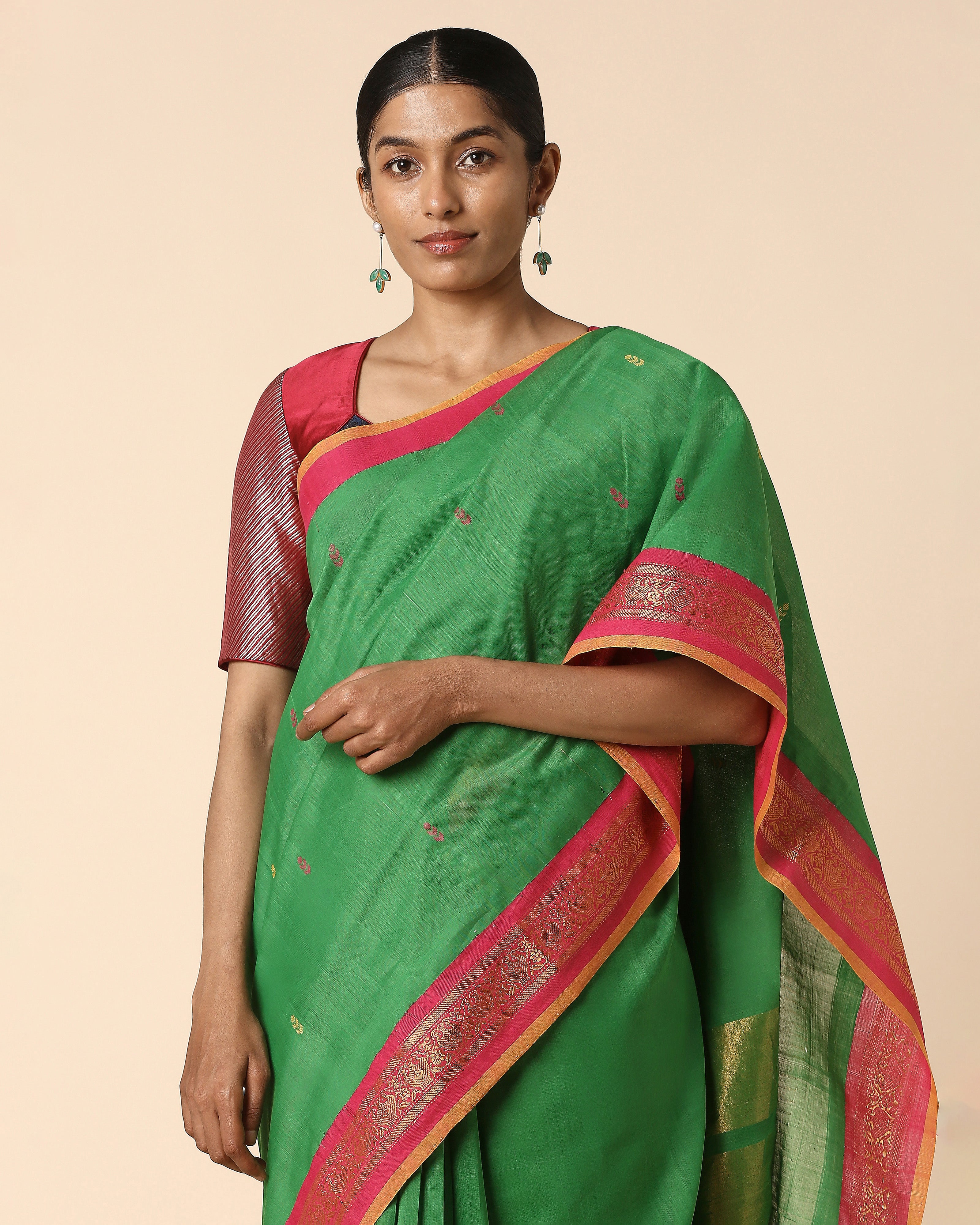 Yuvikaa Angara Jala Cotton Saree