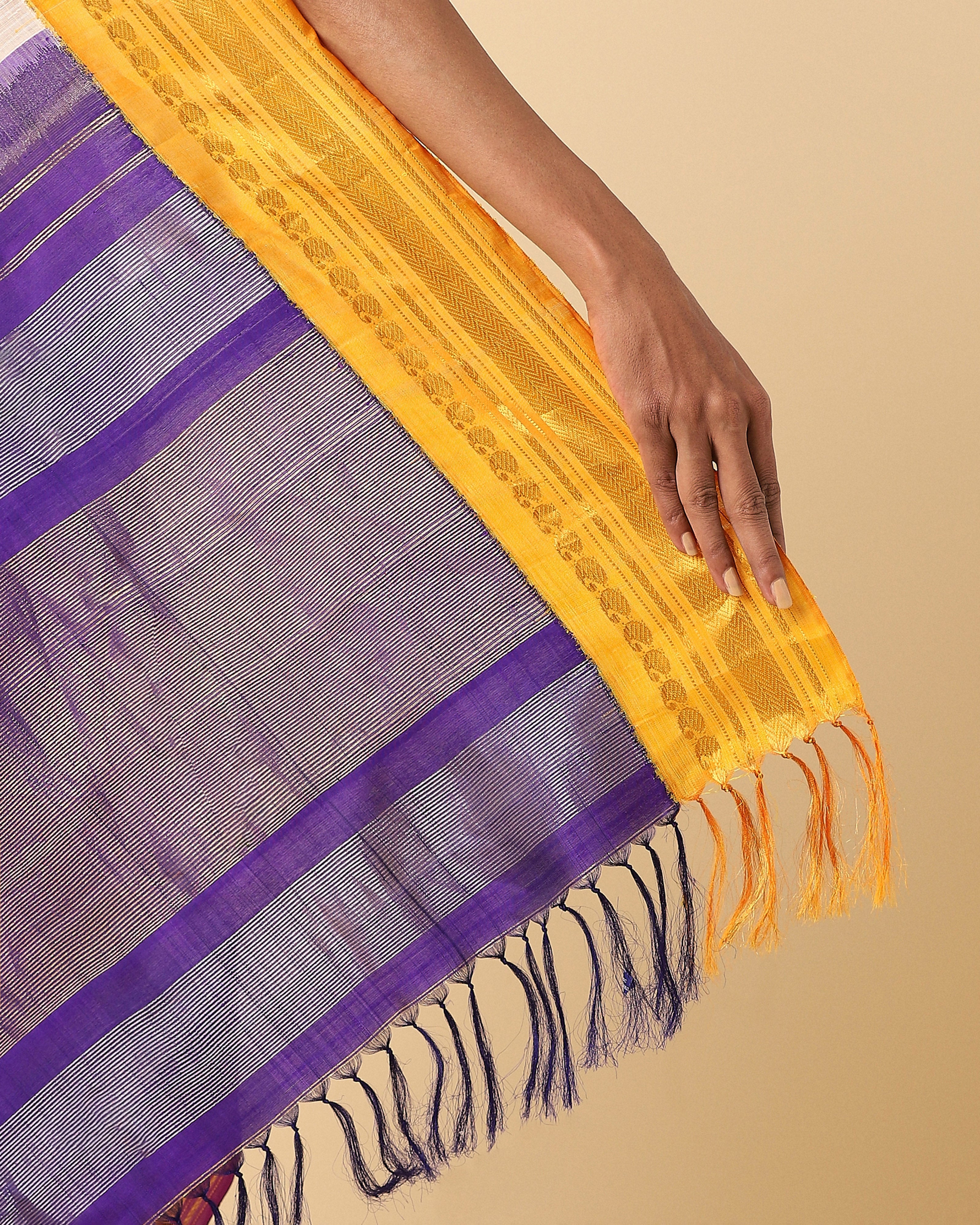 Denali Gadwal Kuttu Weave Cotton Silk Saree
