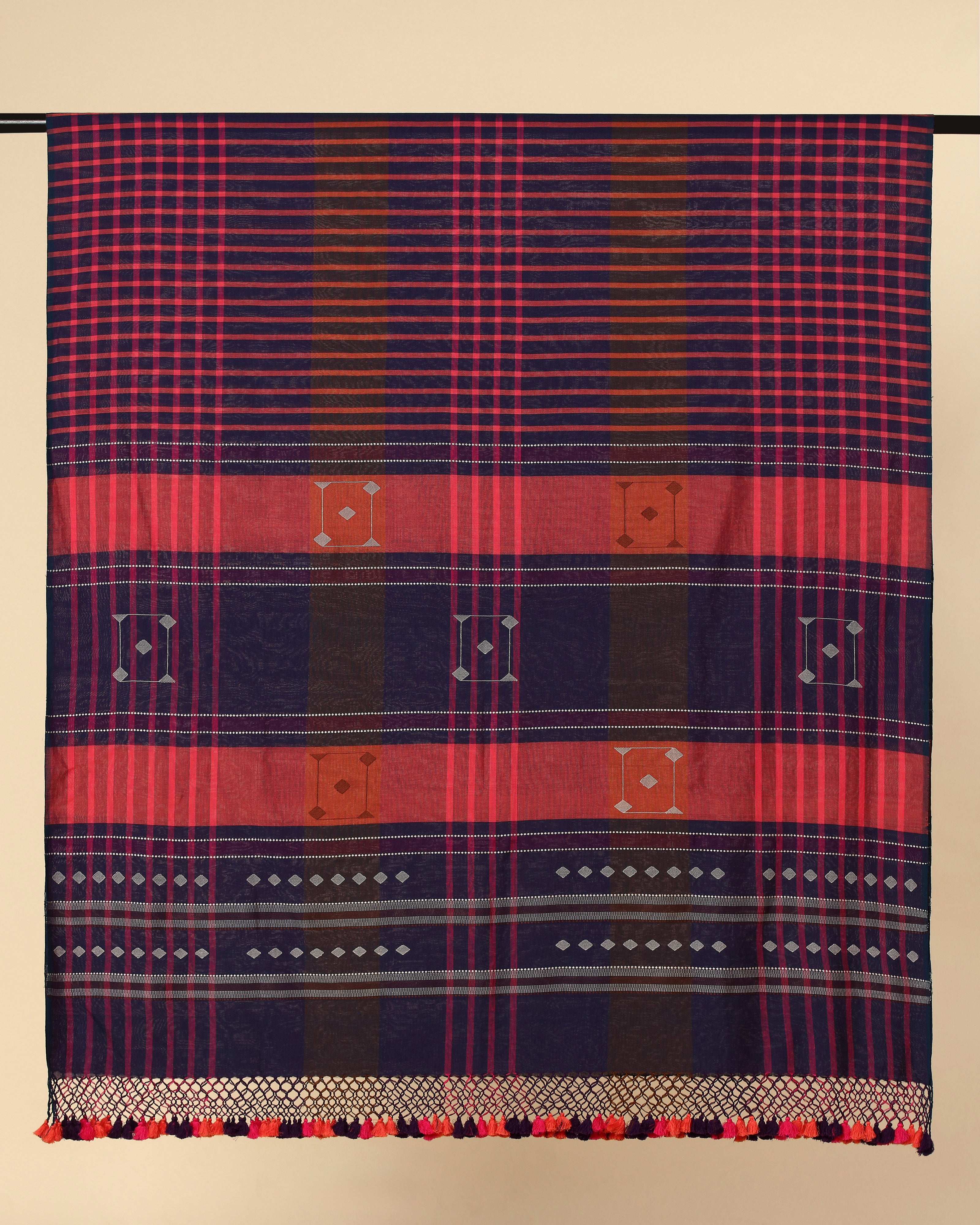 Chaupar Bhujodi Extra Weft Cotton Dupatta