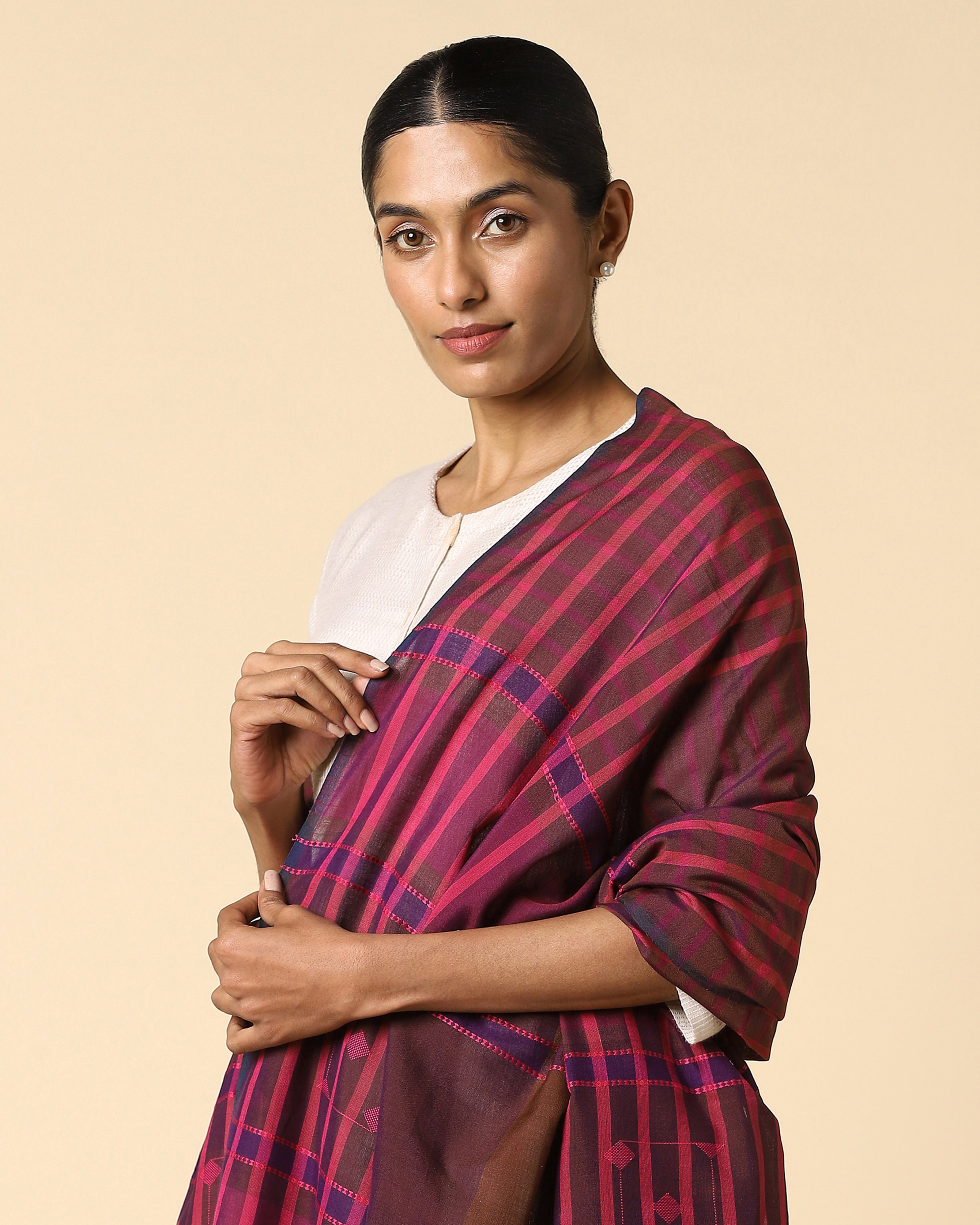 Chaupar Bhujodi Extra Weft Cotton Dupatta