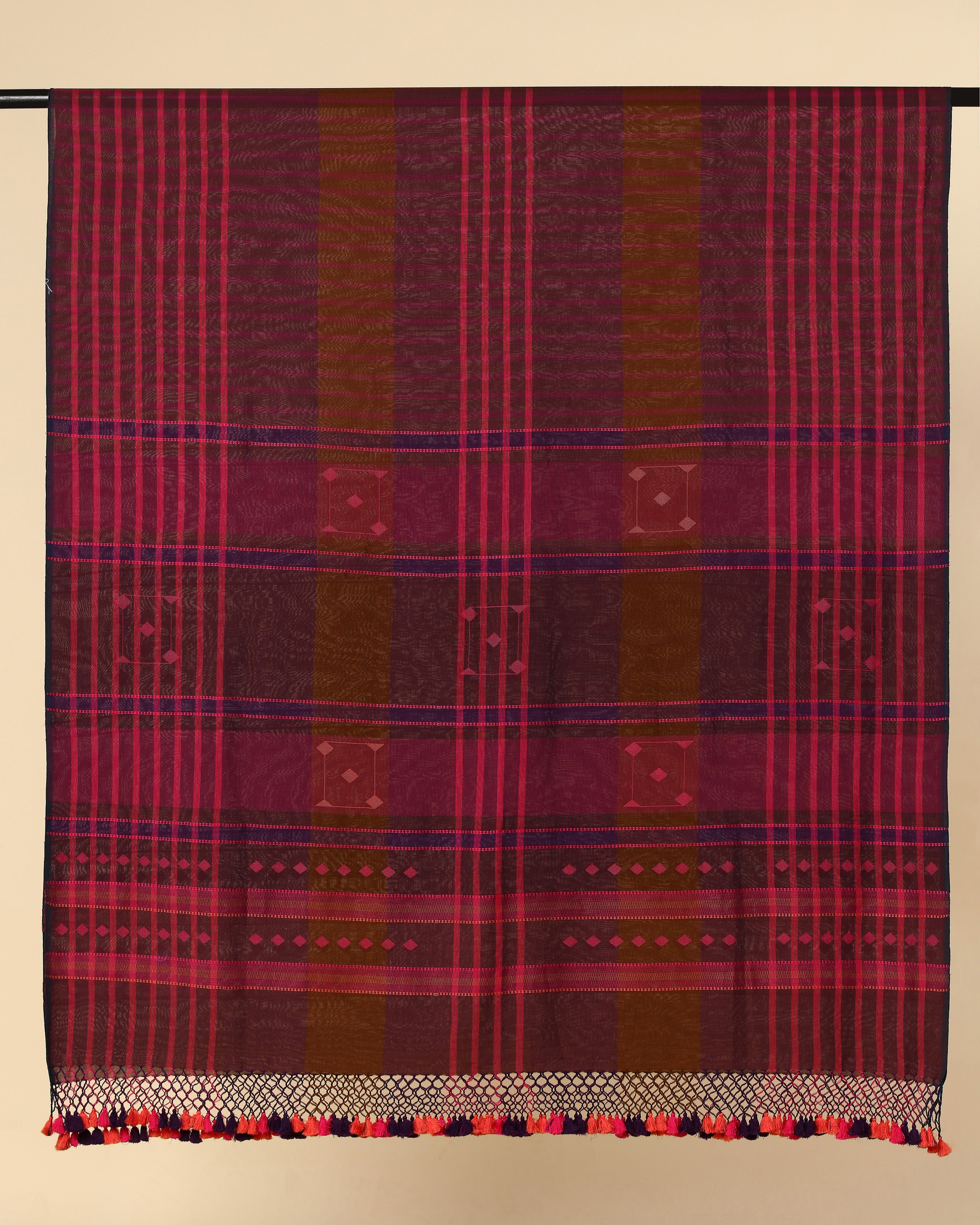 Chaupar Bhujodi Extra Weft Cotton Dupatta