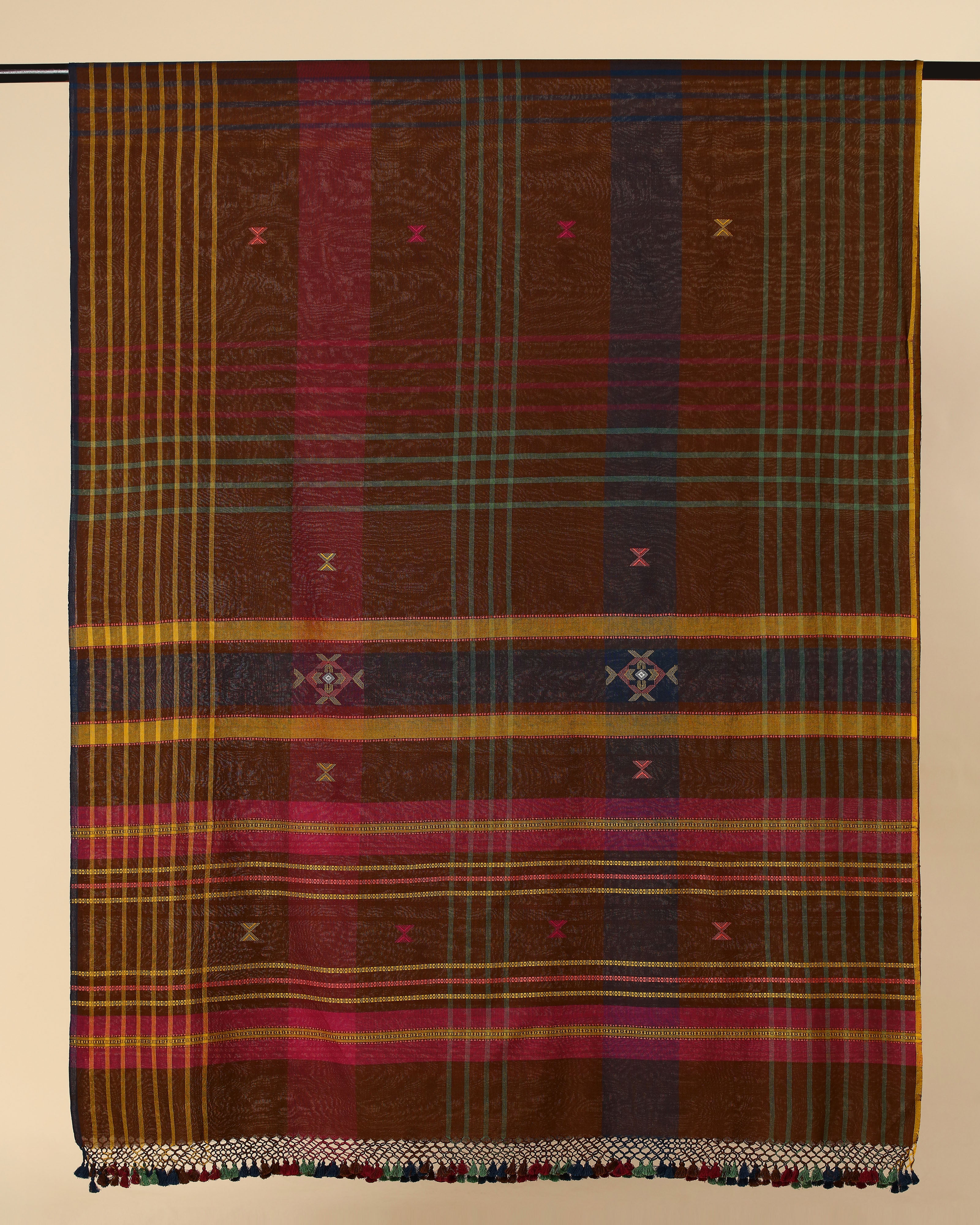 Anaka Bhujodi Extra Weft Cotton Dupatta