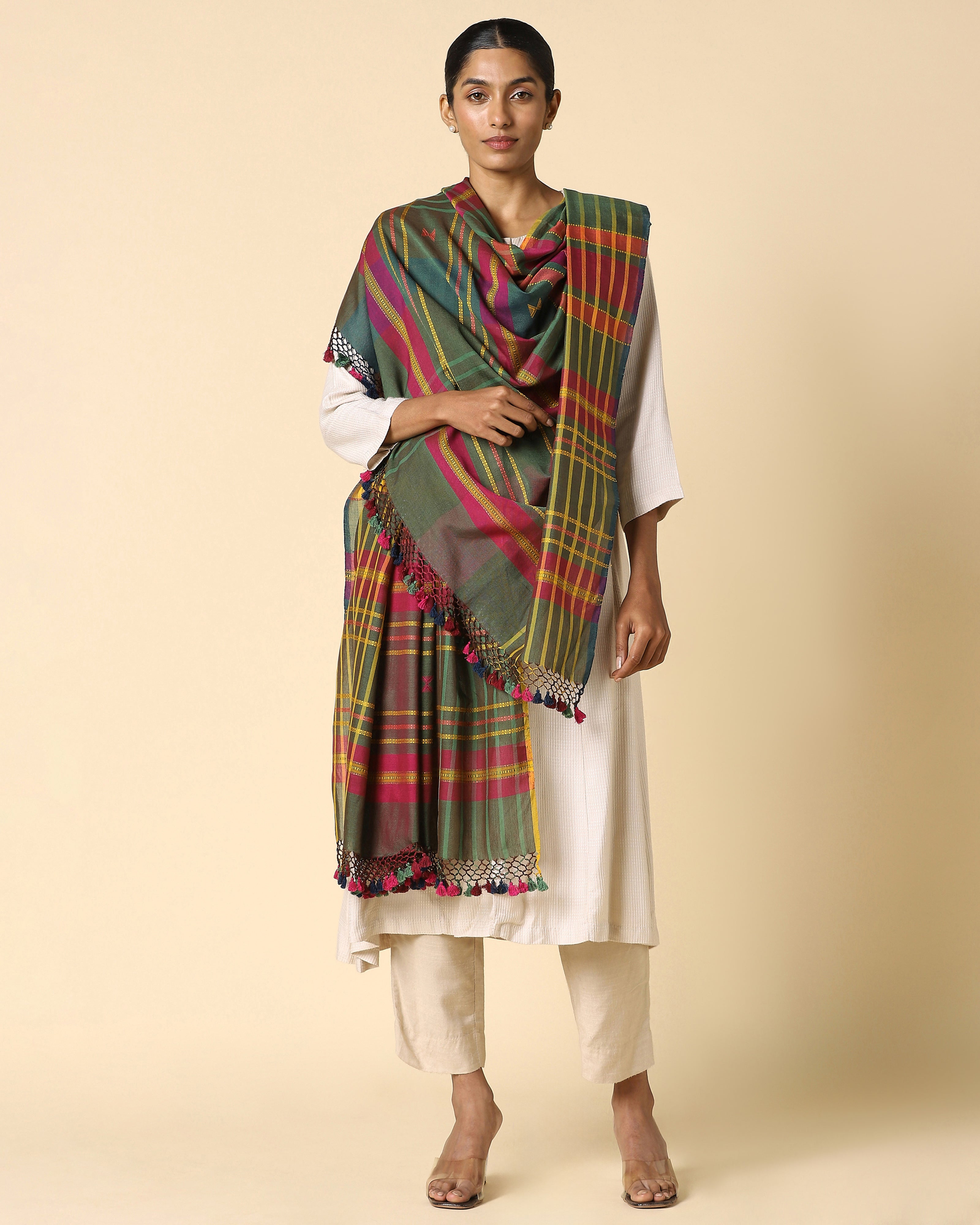 Anaka Bhujodi Extra Weft Cotton Dupatta