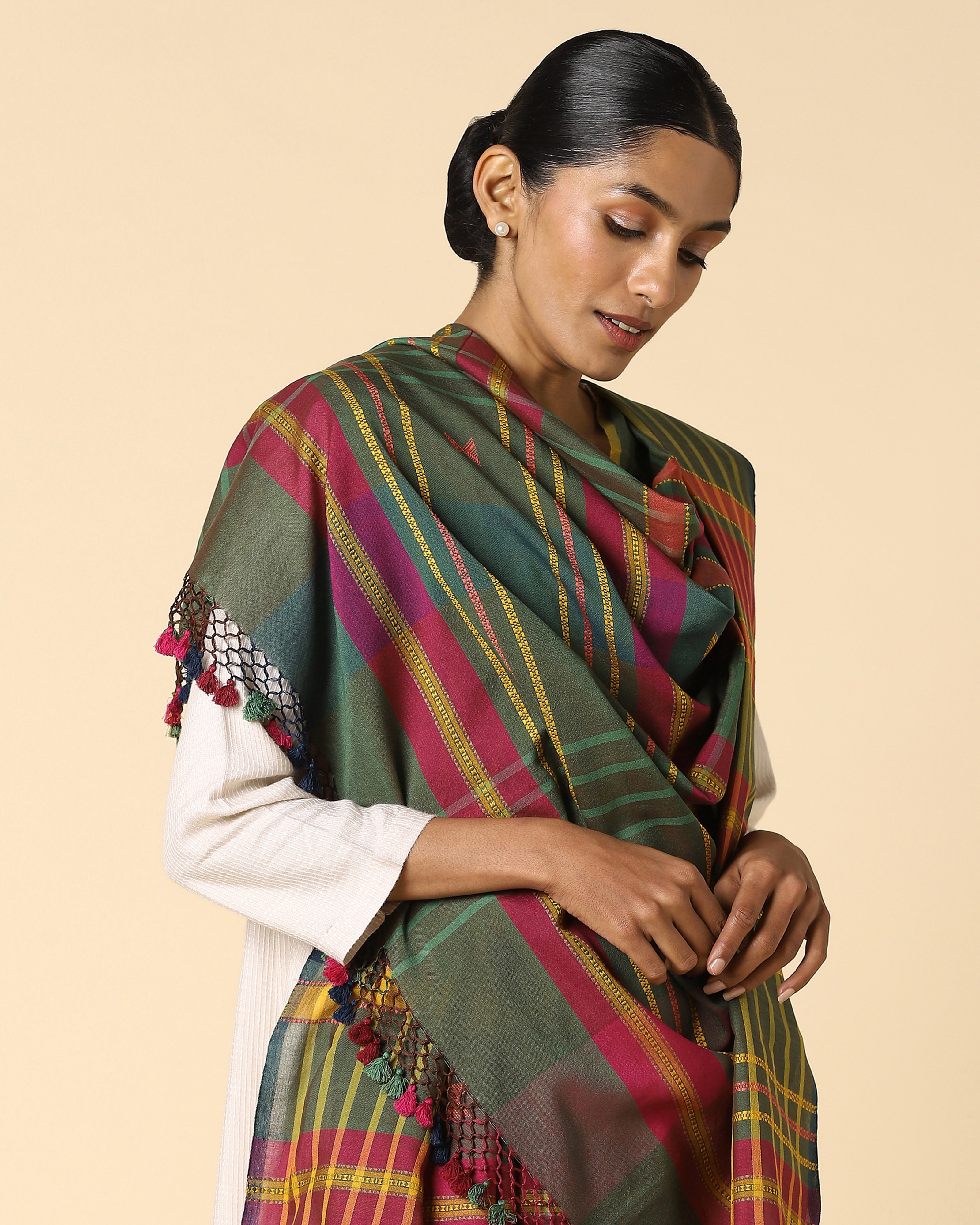 Anaka Bhujodi Extra Weft Cotton Dupatta