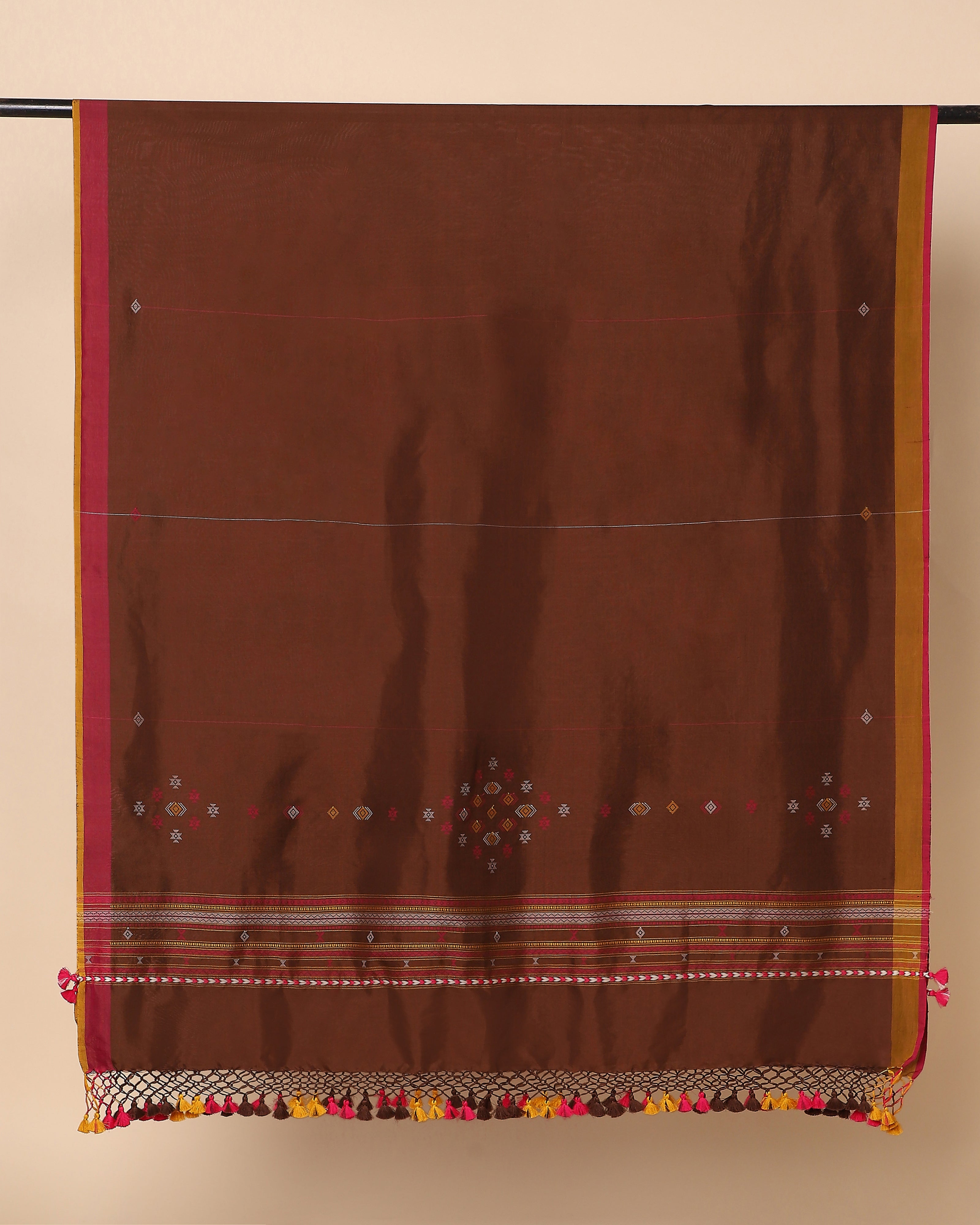 Dakshi Bhujodi Extra Weft Cotton Silk Dupatta