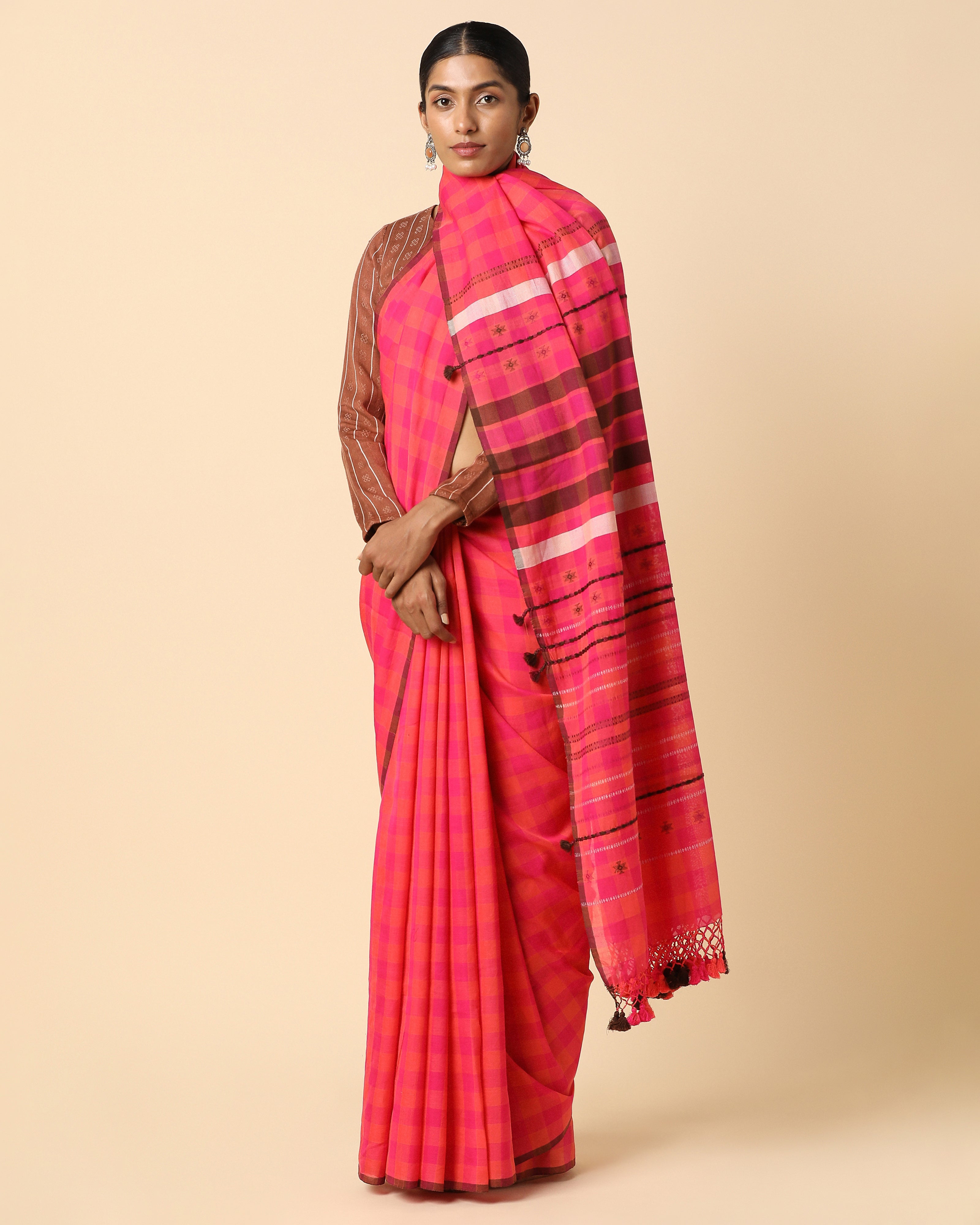 Rangoli Bhujodi Extra Weft Cotton Saree