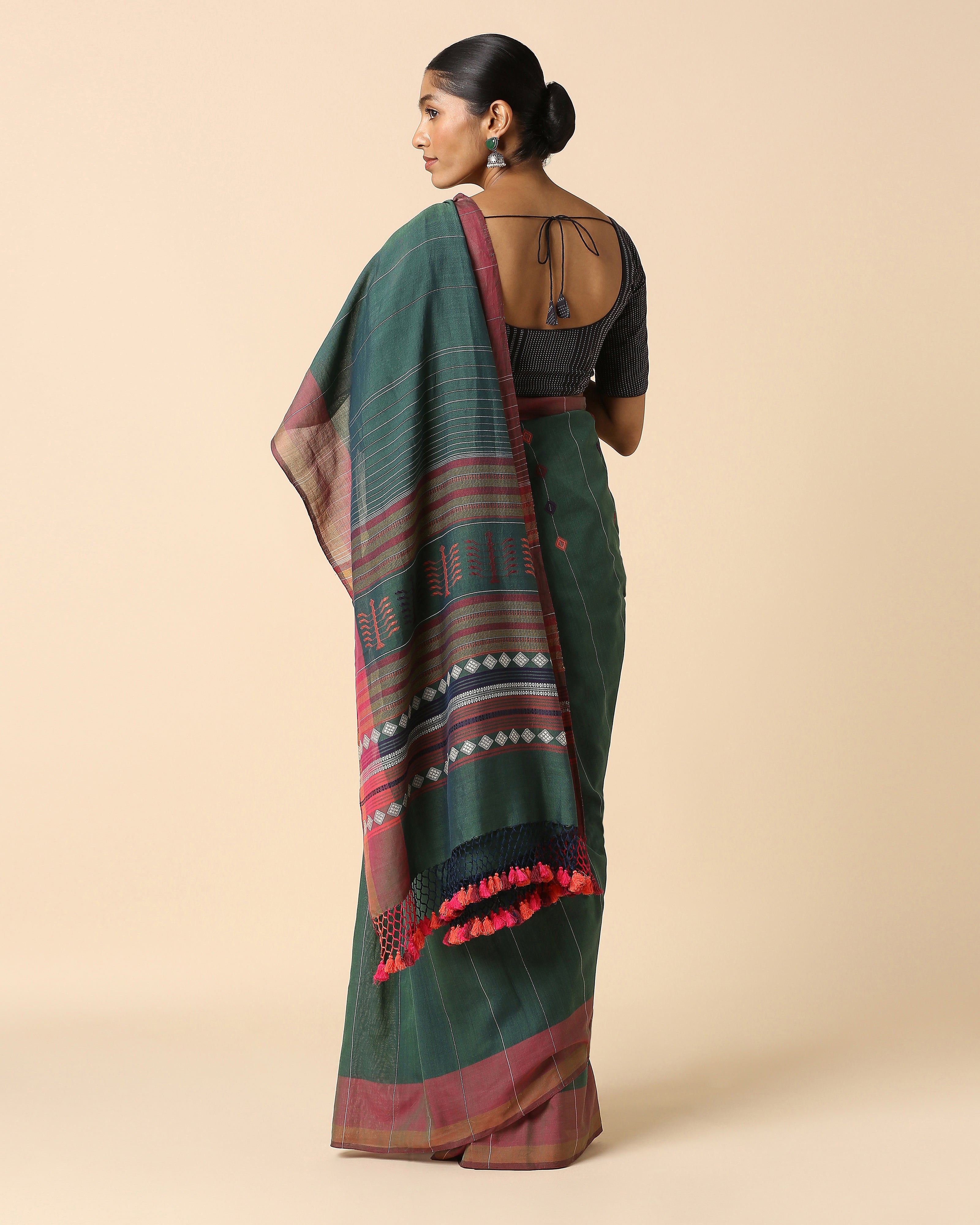 Kishkindha Bhujodi Extra Weft Cotton Saree