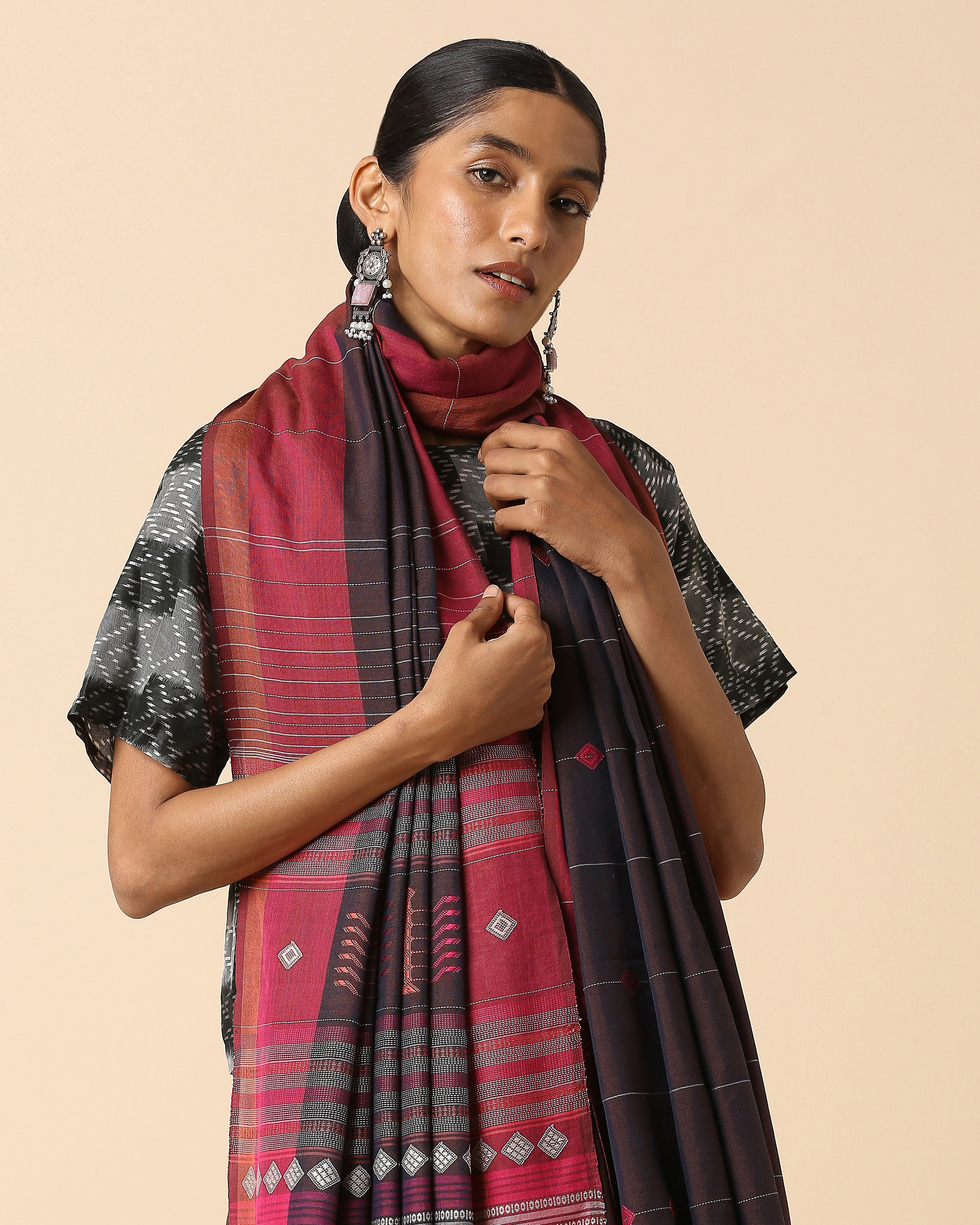 Kishkindha Bhujodi Extra Weft Cotton Saree