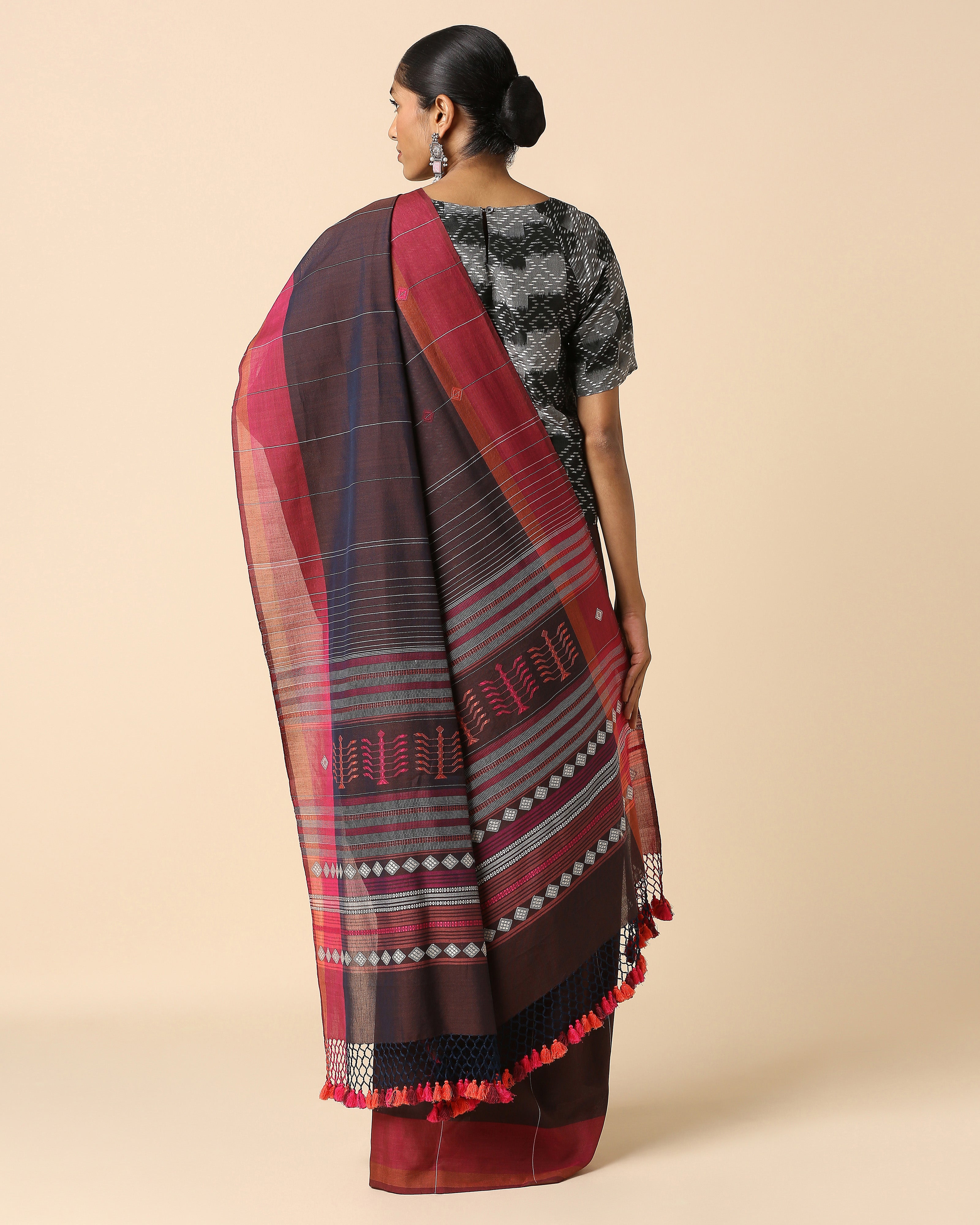 Kishkindha Bhujodi Extra Weft Cotton Saree