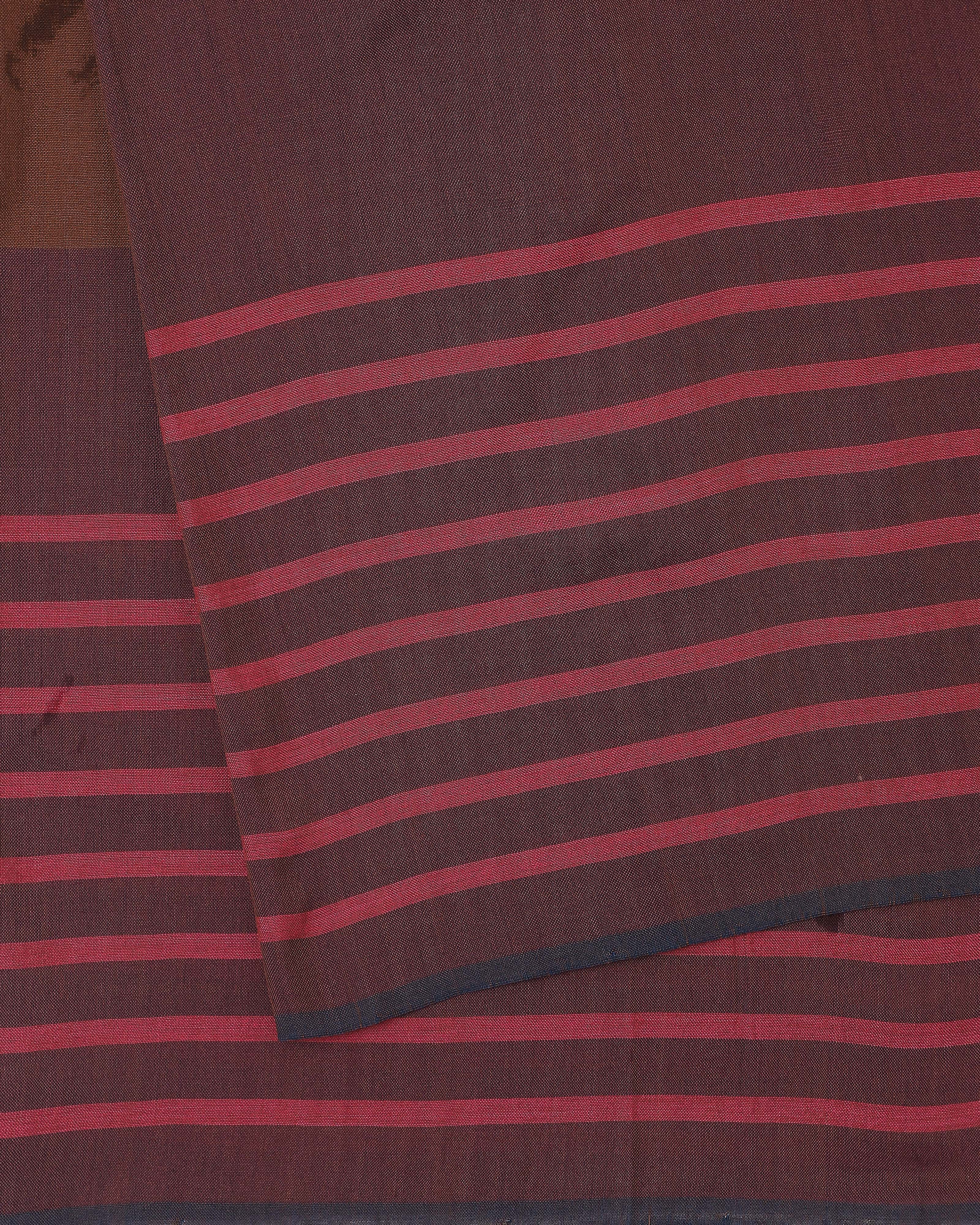 Chaupar Bhujodi Extra Weft Cotton Saree