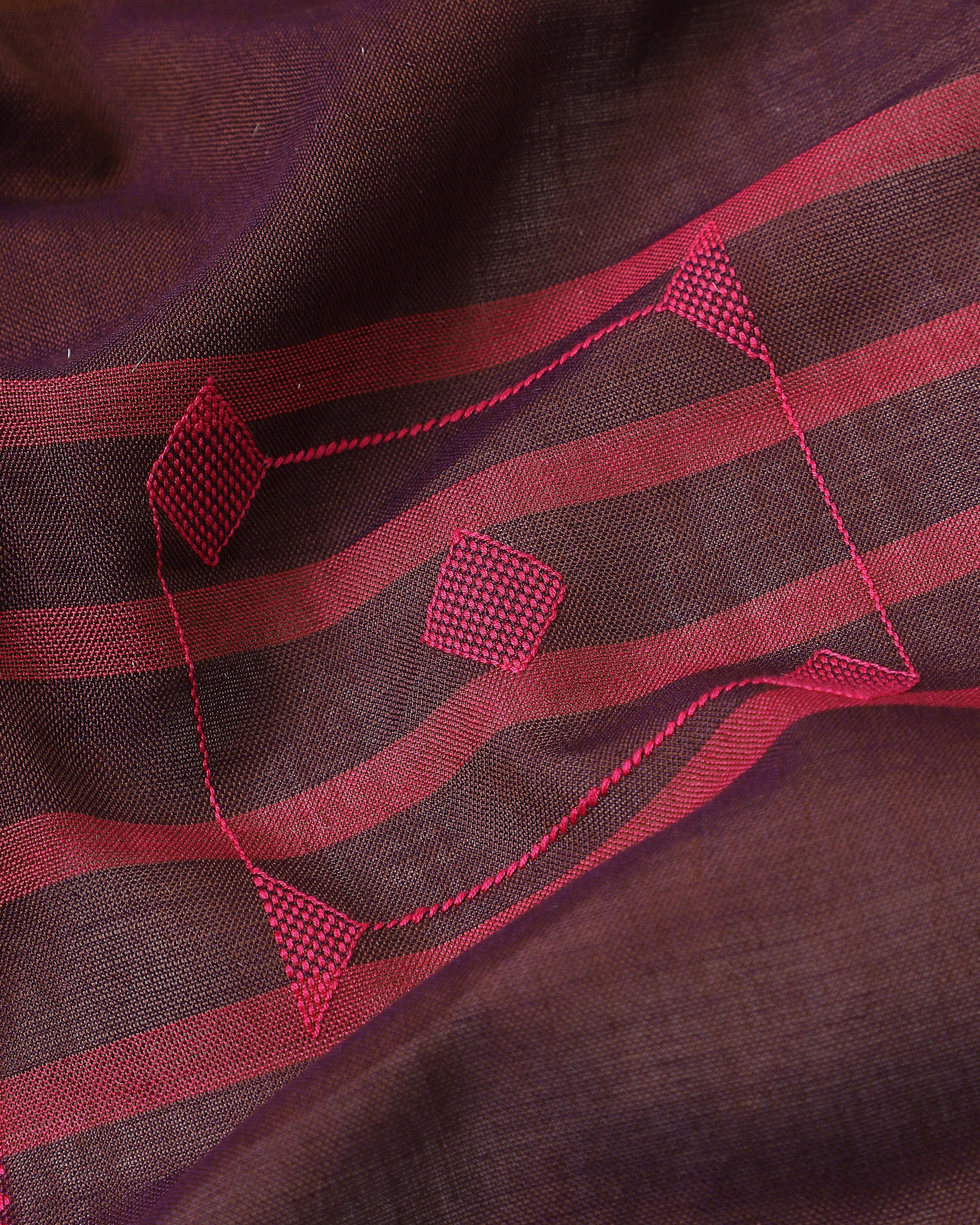 Chaupar Bhujodi Extra Weft Cotton Saree