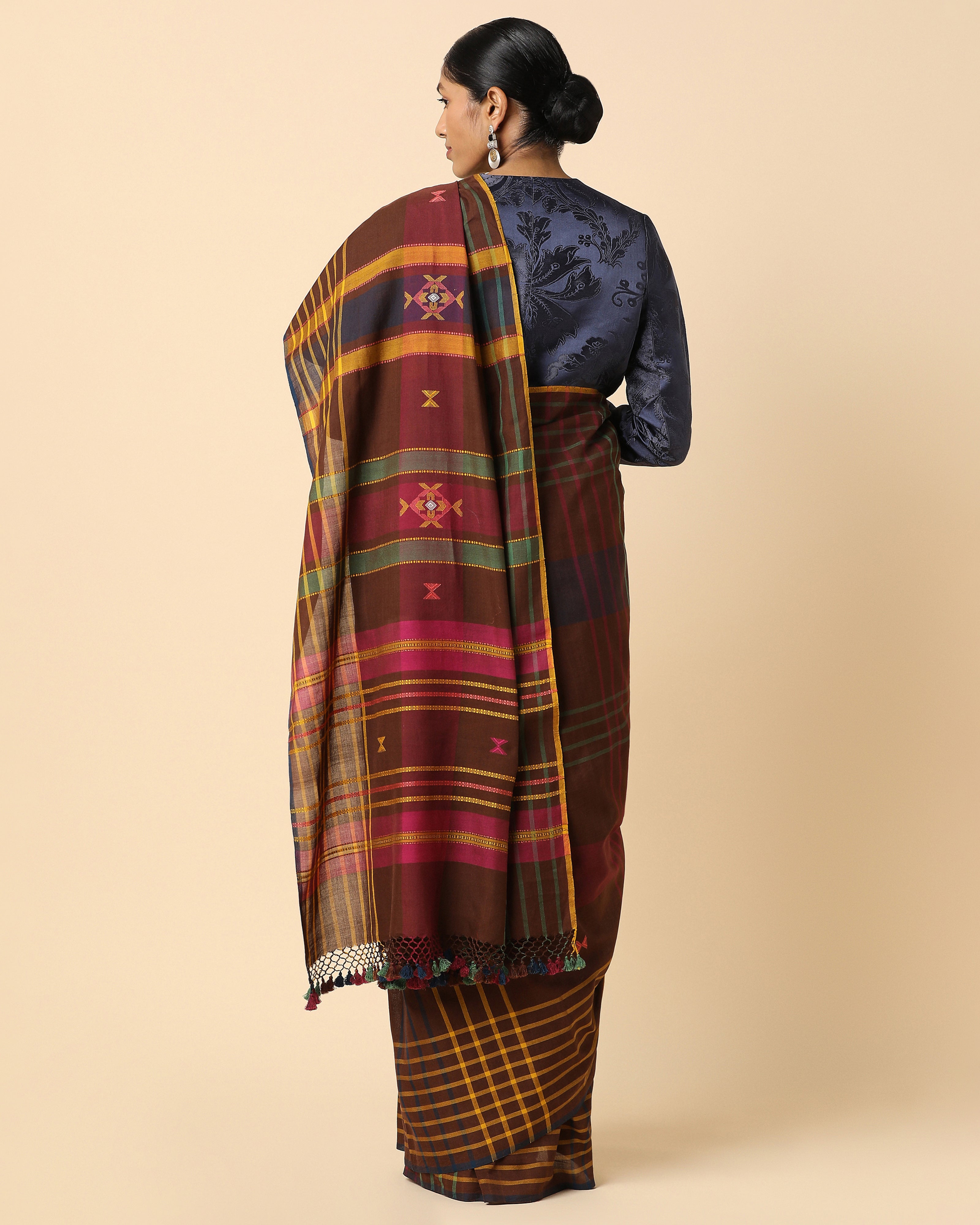 Anaka Bhujodi Extra Weft Cotton Saree