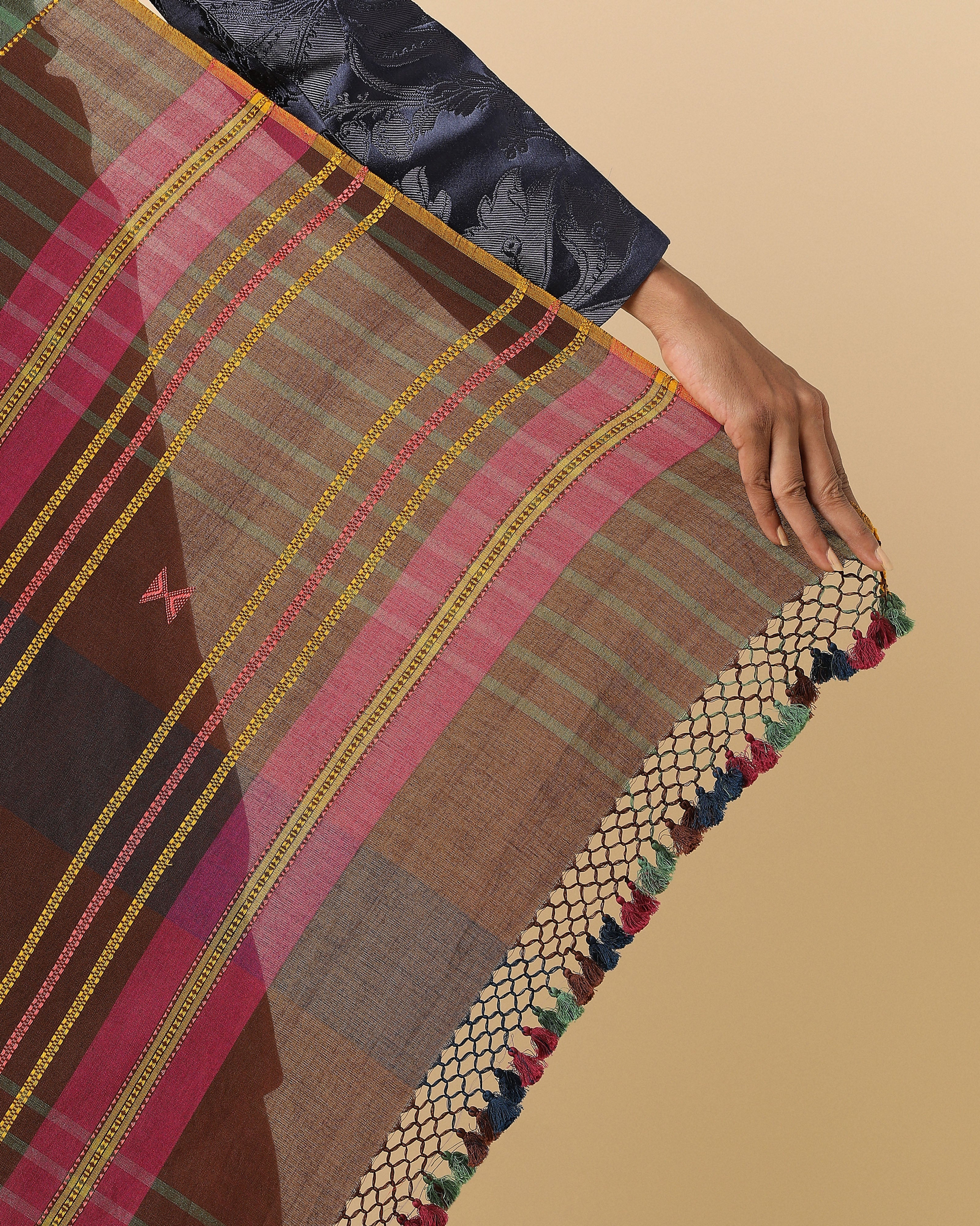 Anaka Bhujodi Extra Weft Cotton Saree