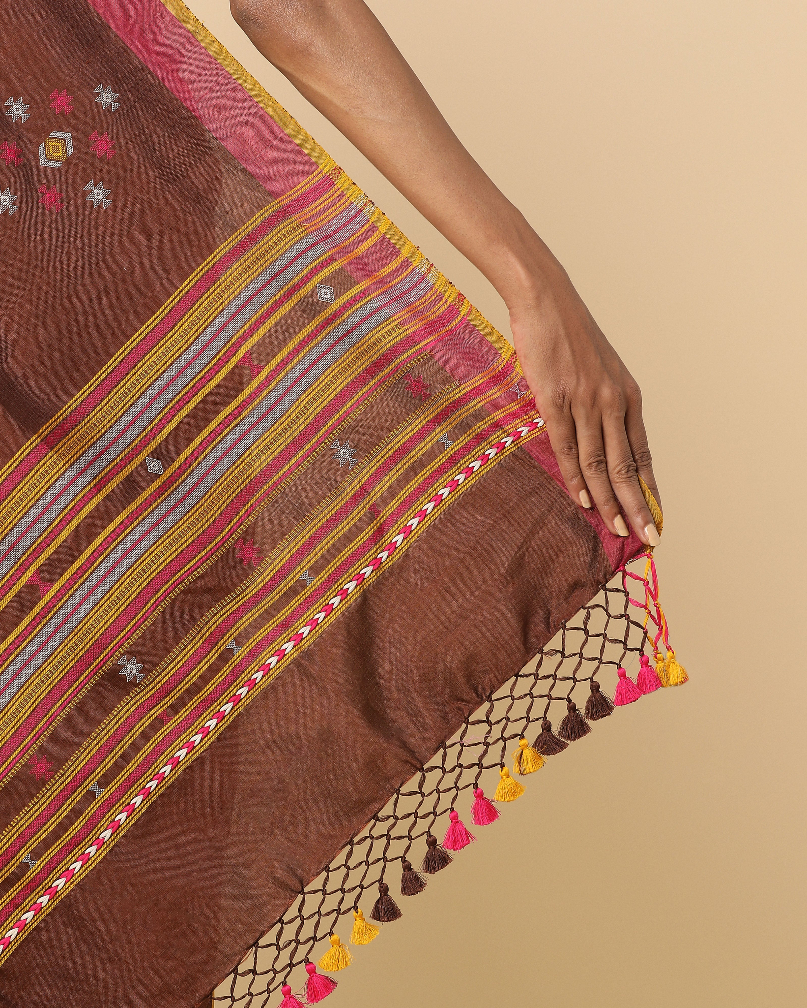 Dakshi Bhujodi Extra Weft Cotton Silk Saree