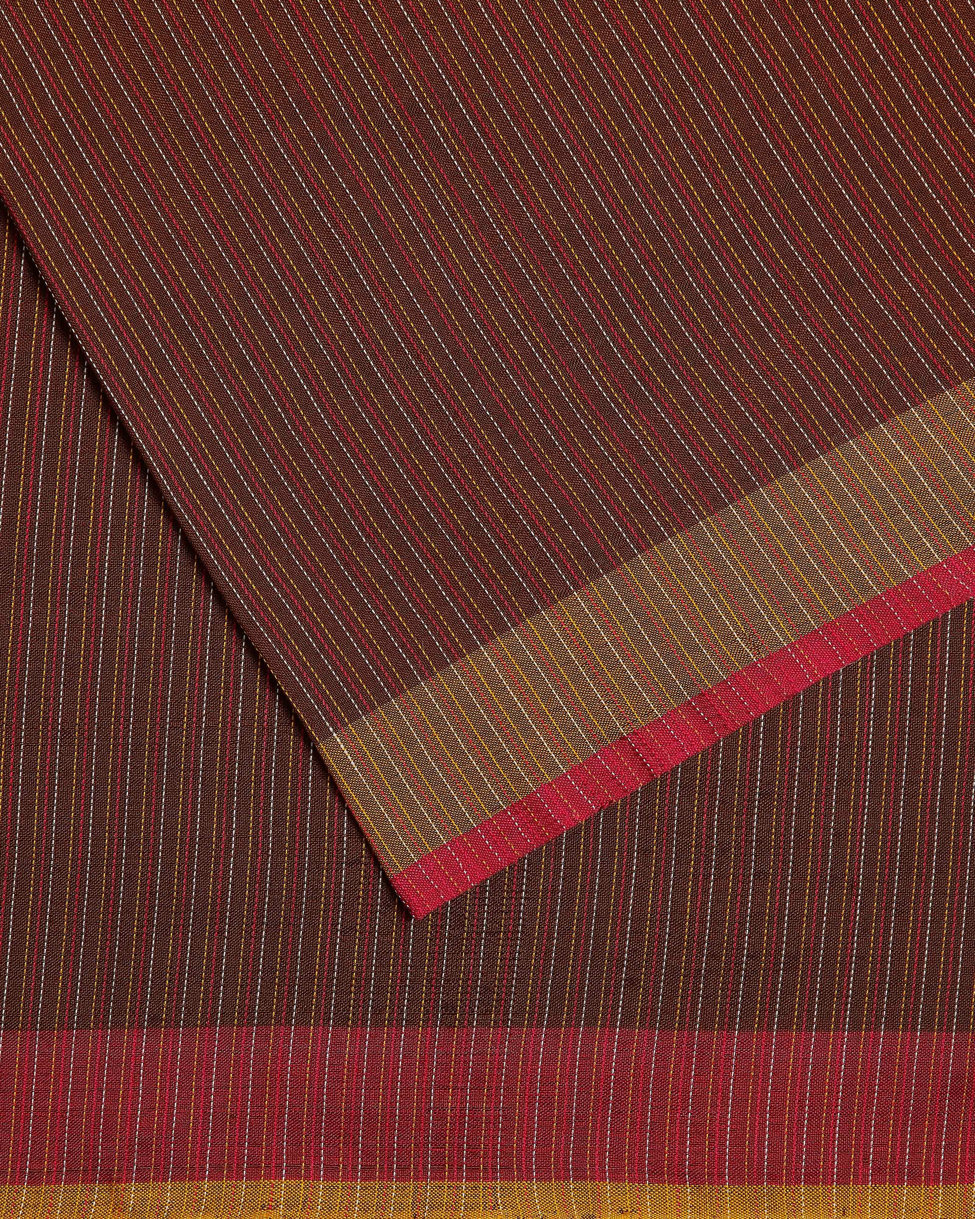 Dakshi Bhujodi Extra Weft Cotton Silk Saree