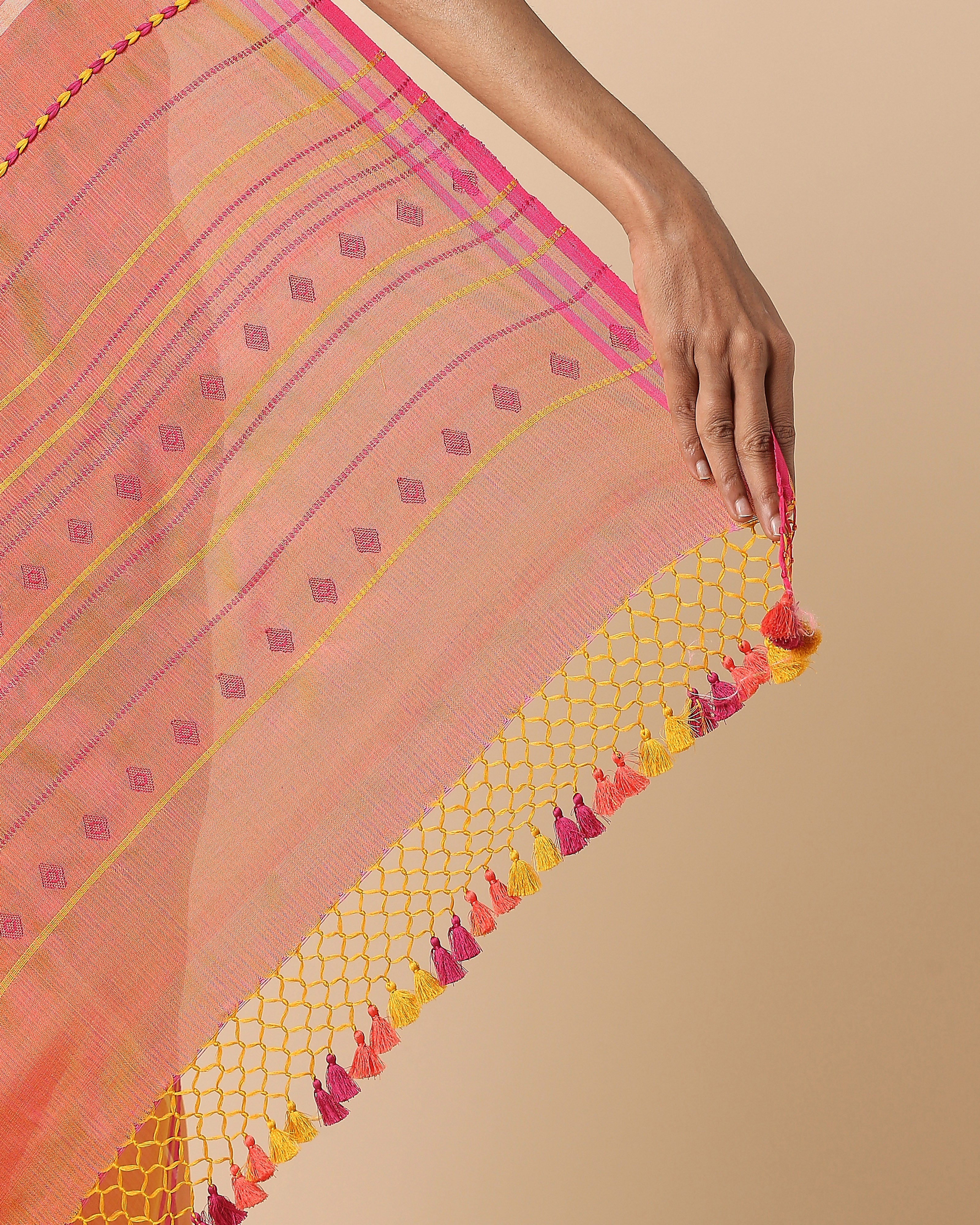 Kamila Bhujodi Extra Weft Cotton Silk Saree