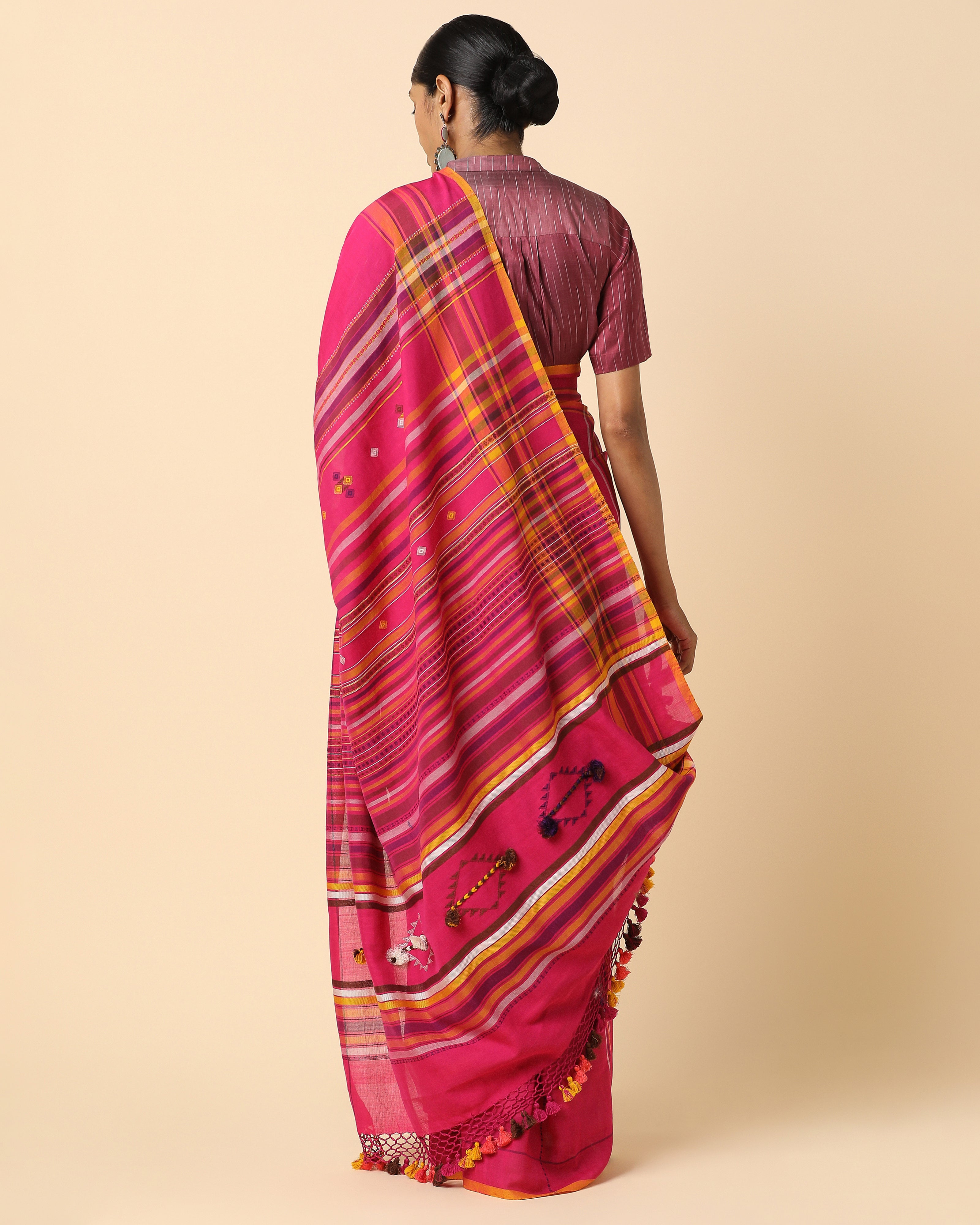 Spectra Bhujodi Extra Weft Cotton Saree