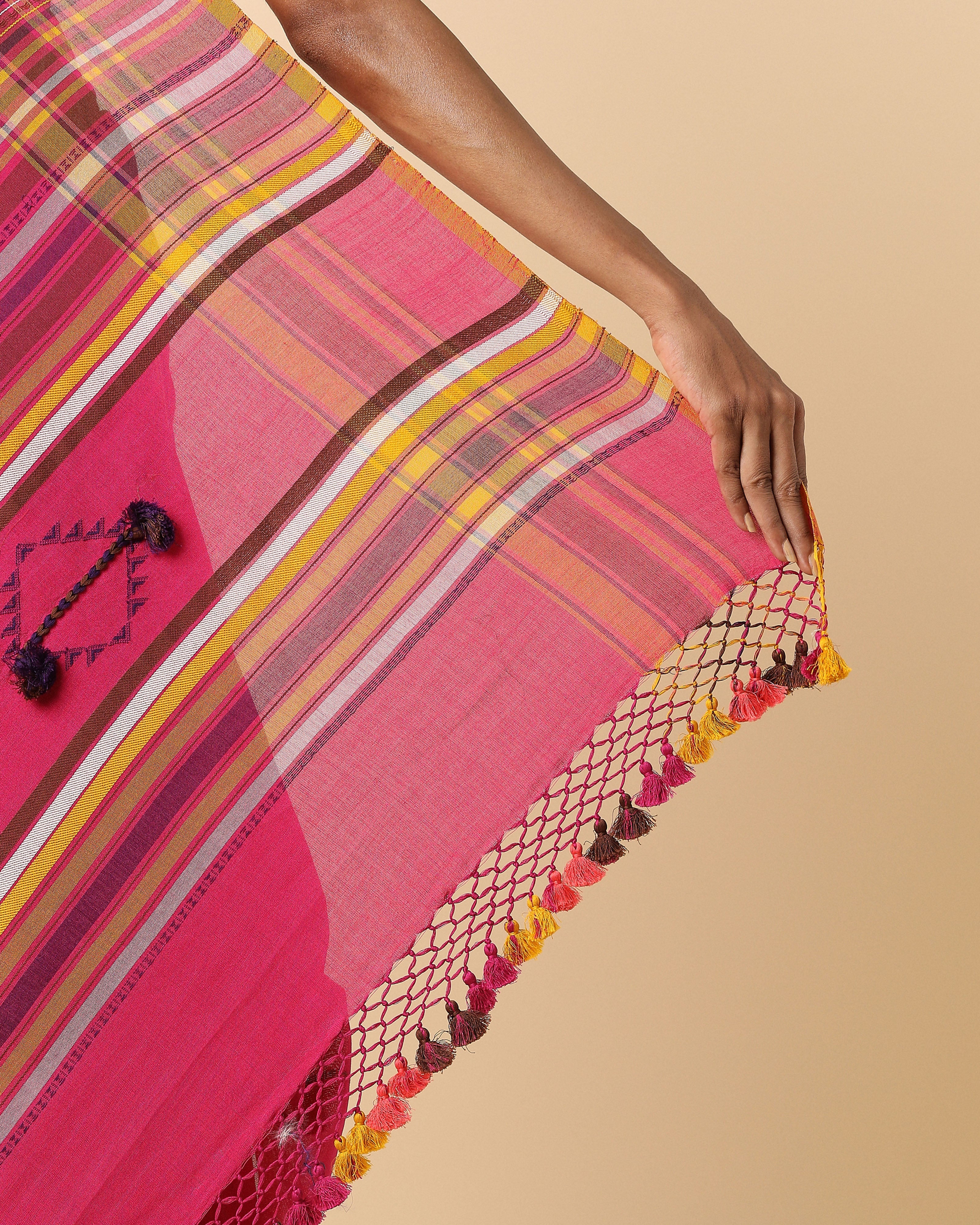 Spectra Bhujodi Extra Weft Cotton Saree