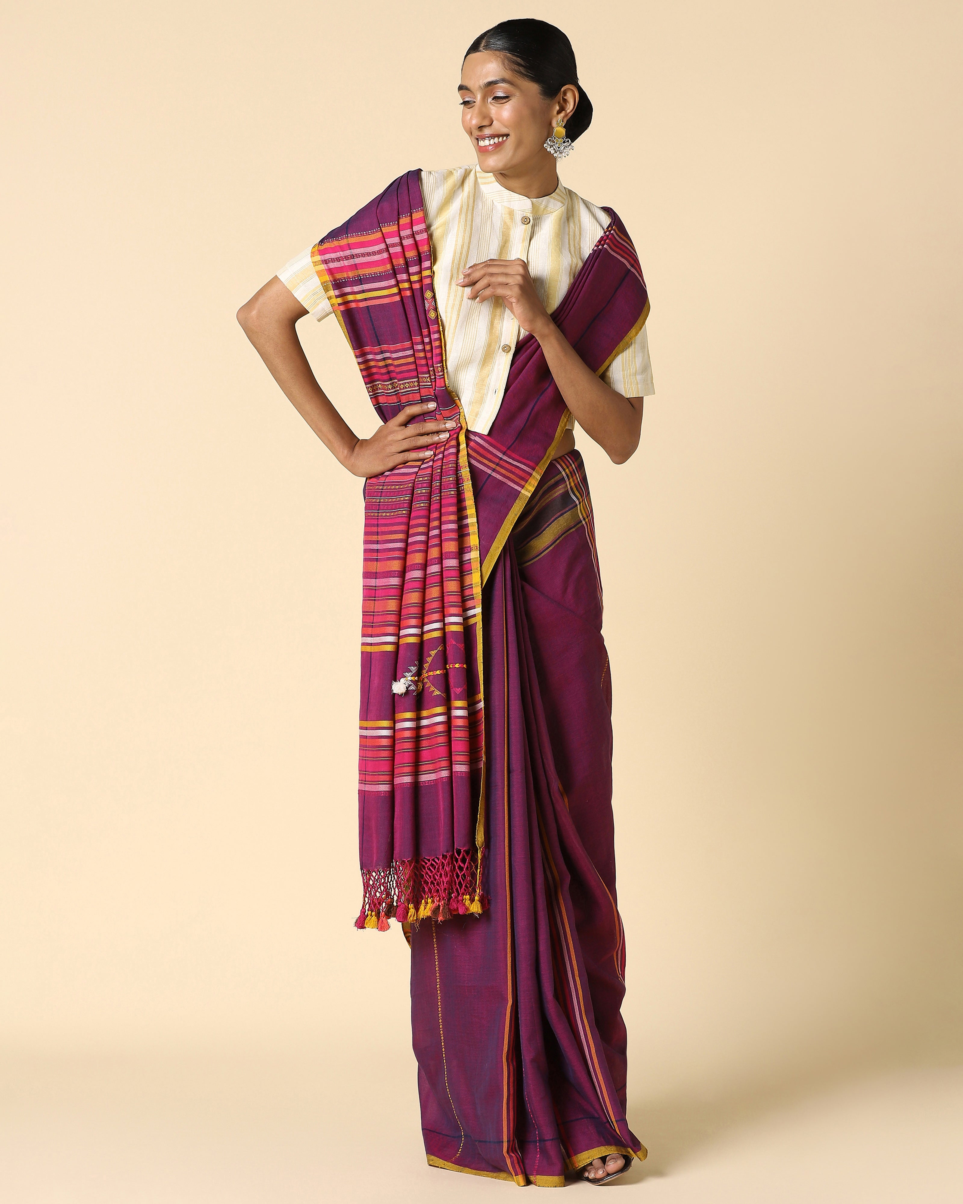 Spectra Bhujodi Extra Weft Cotton Saree