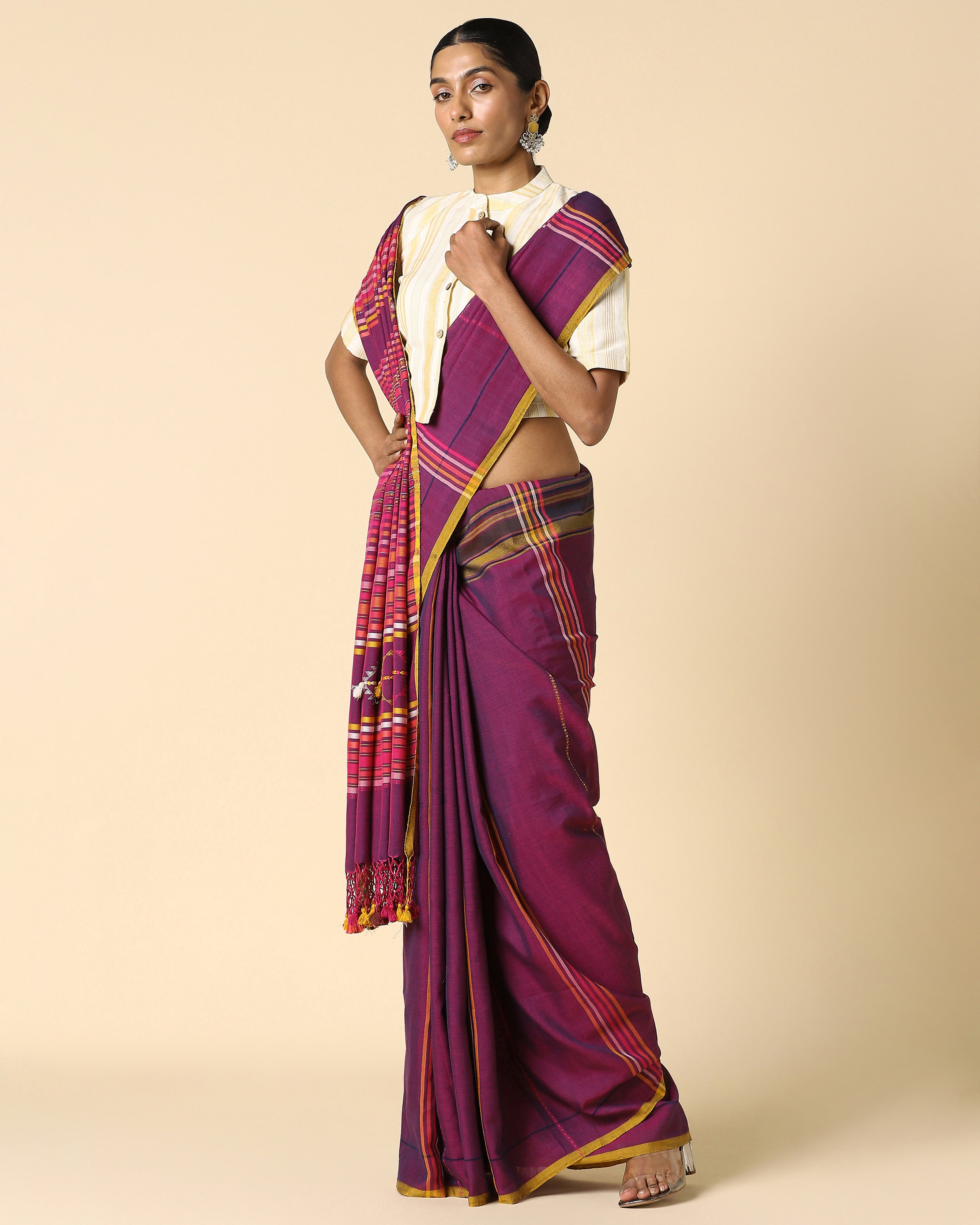 Spectra Bhujodi Extra Weft Cotton Saree